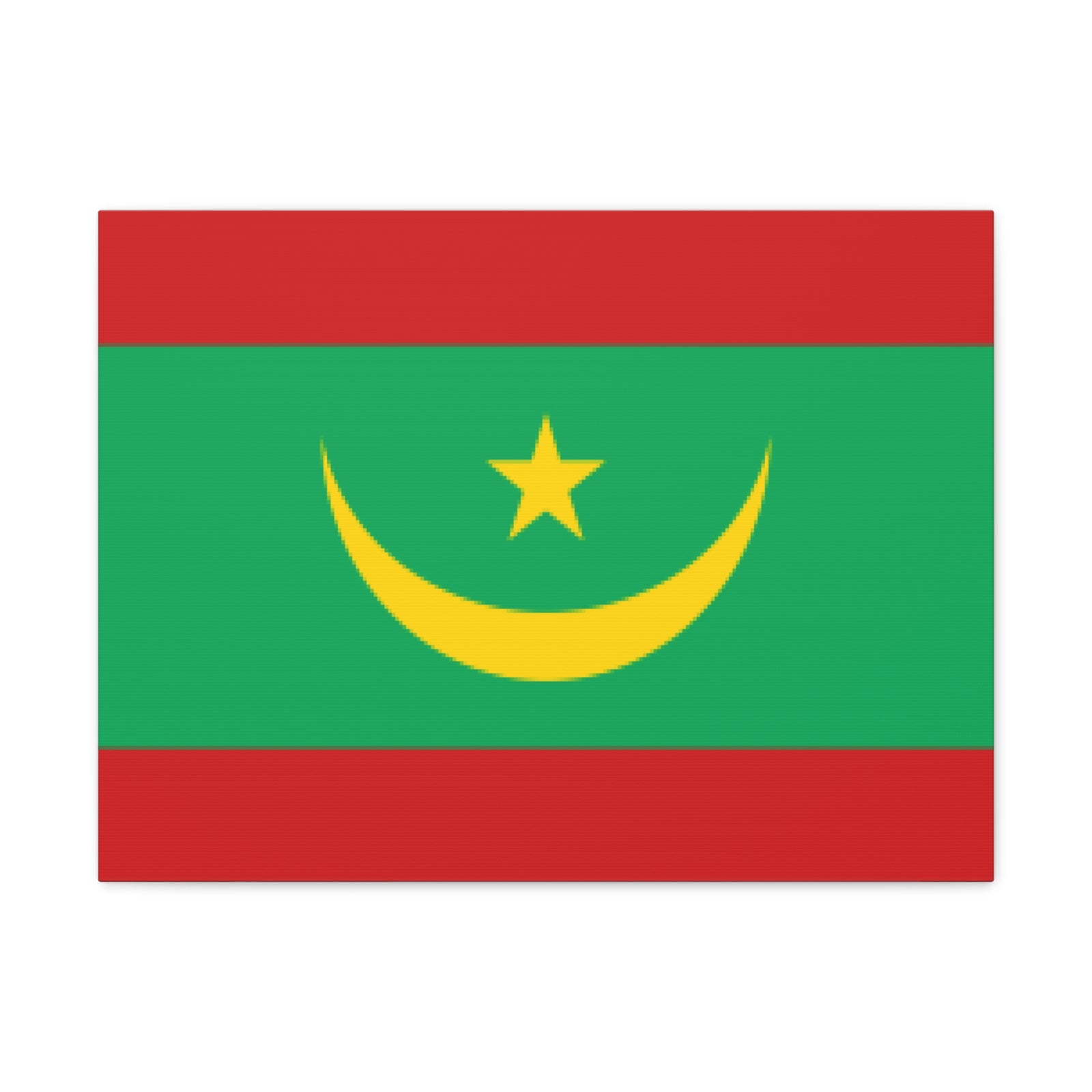 Mauritania Country Flag Canvas Vibrant Wall Art Unframed Home Decor-Express Your Love Gifts