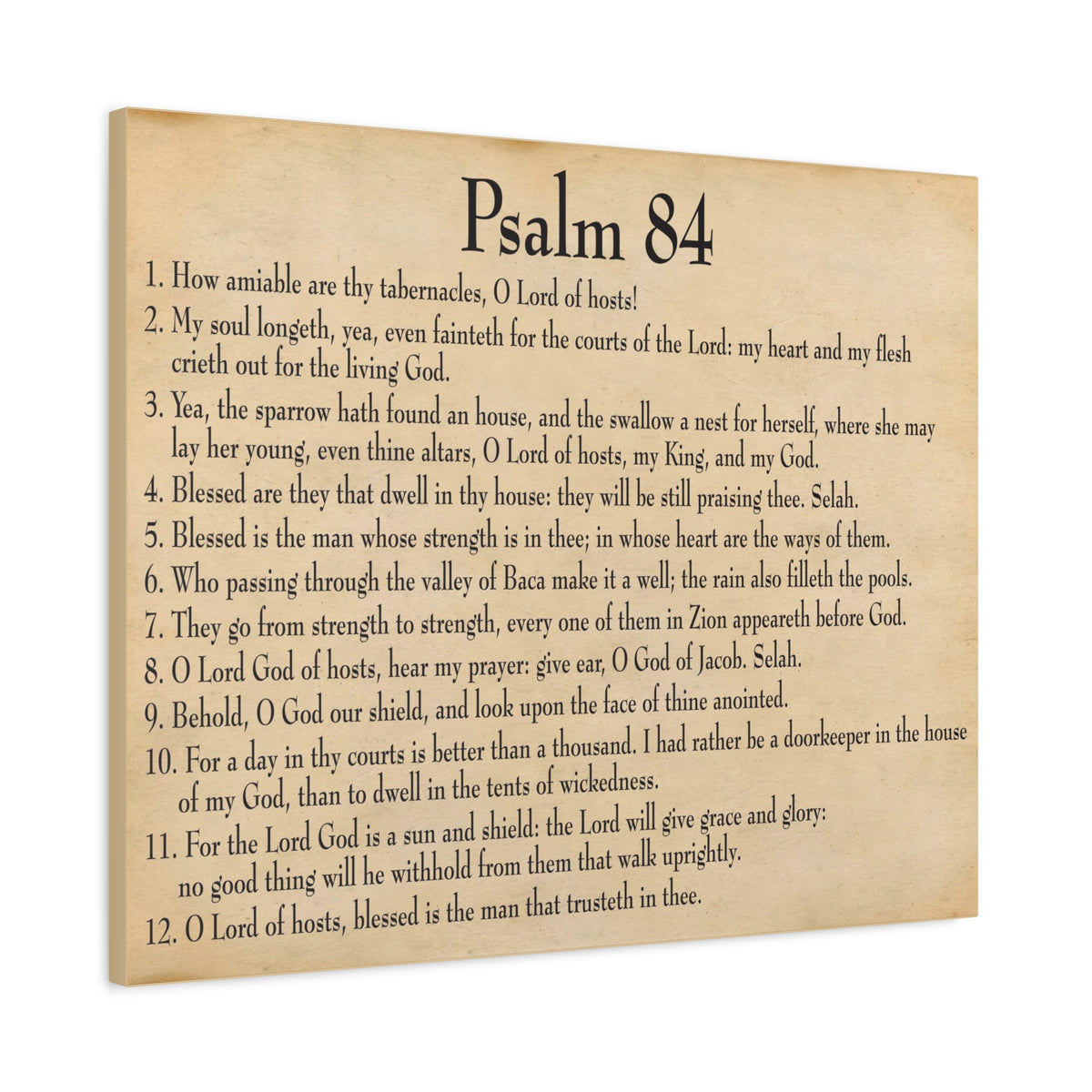 Scripture Walls Dwelling In God's Presence Psalm 84:4 Christian Wall Art Bible Verse Print Ready to Hang-Express Your Love Gifts