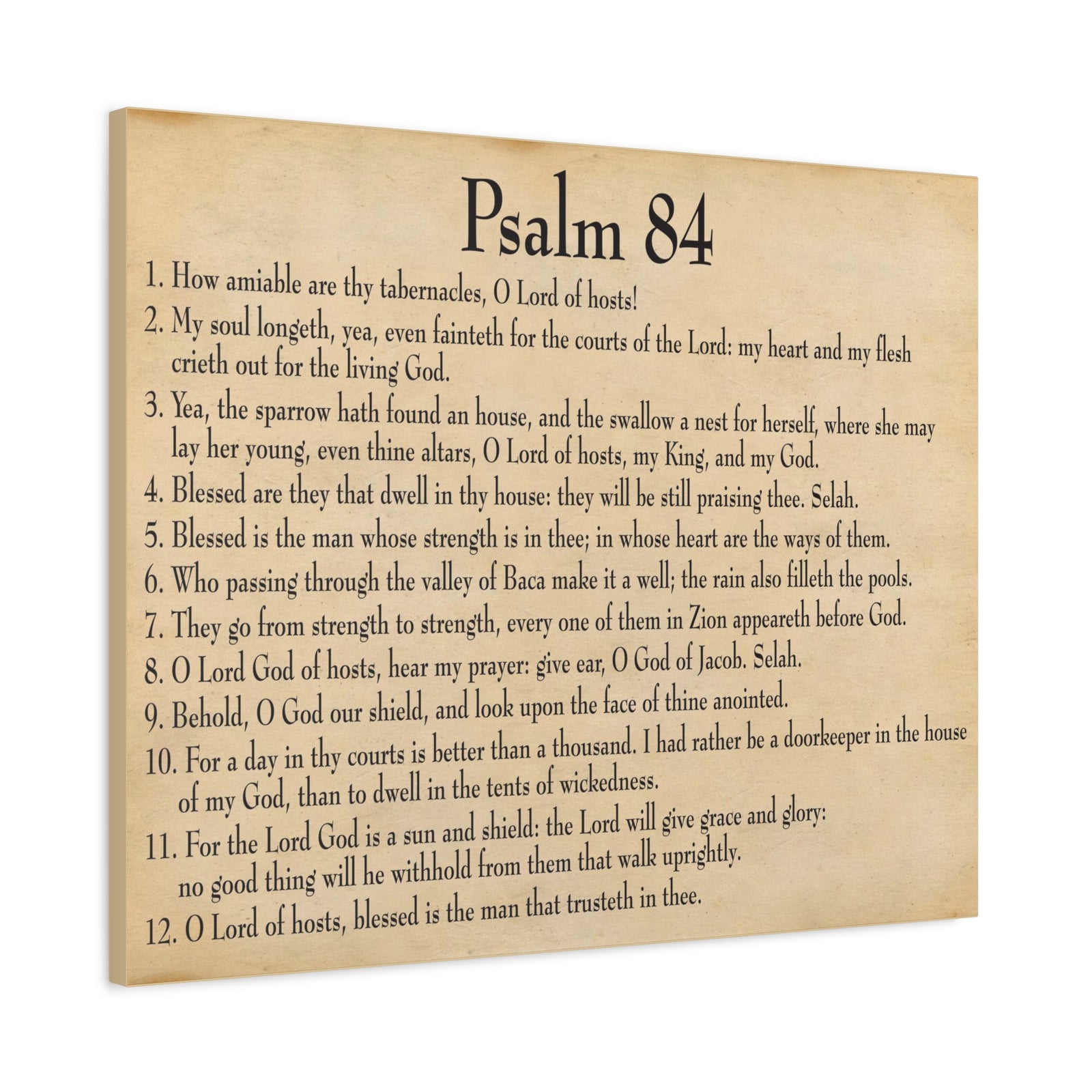 Scripture Walls Dwelling In God's Presence Psalm 84:4 Christian Wall Art Bible Verse Print Ready to Hang-Express Your Love Gifts