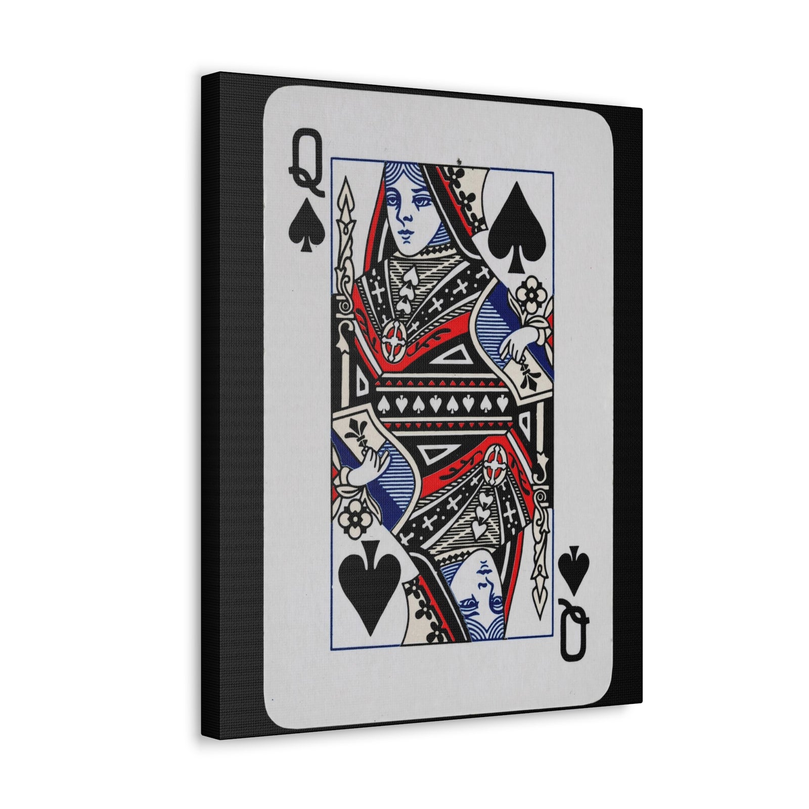 Queen of Spades Playing Card Canvas Wall Art for Home Decor Ready-to-Hang-Express Your Love Gifts