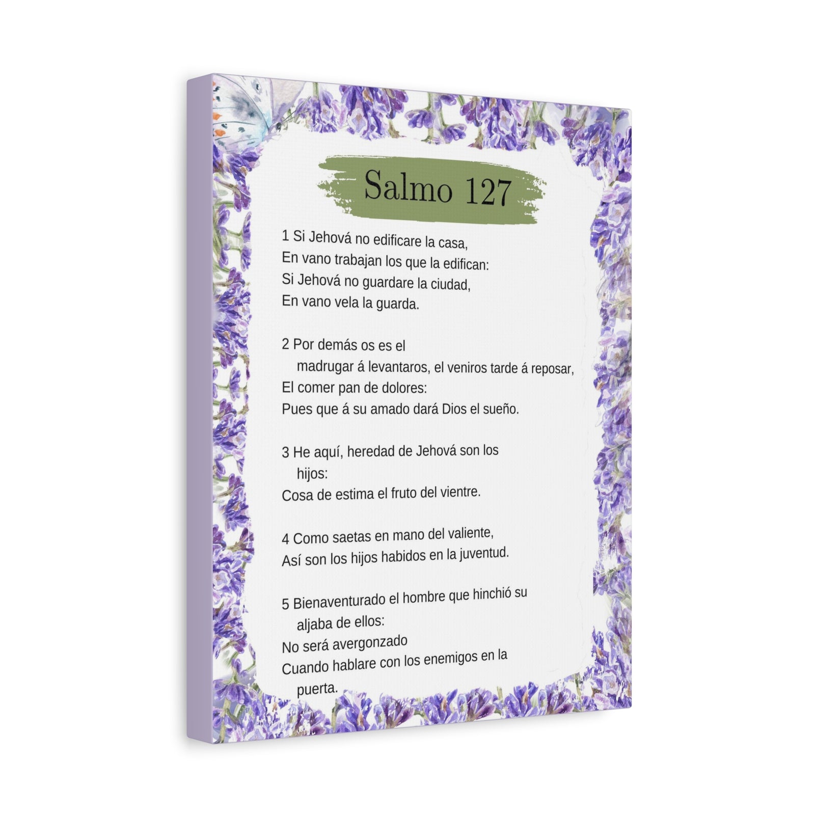 Salmo 127 Impresión De Arte Cristiano en la Pared Lista Para Colgar-Express Your Love Gifts