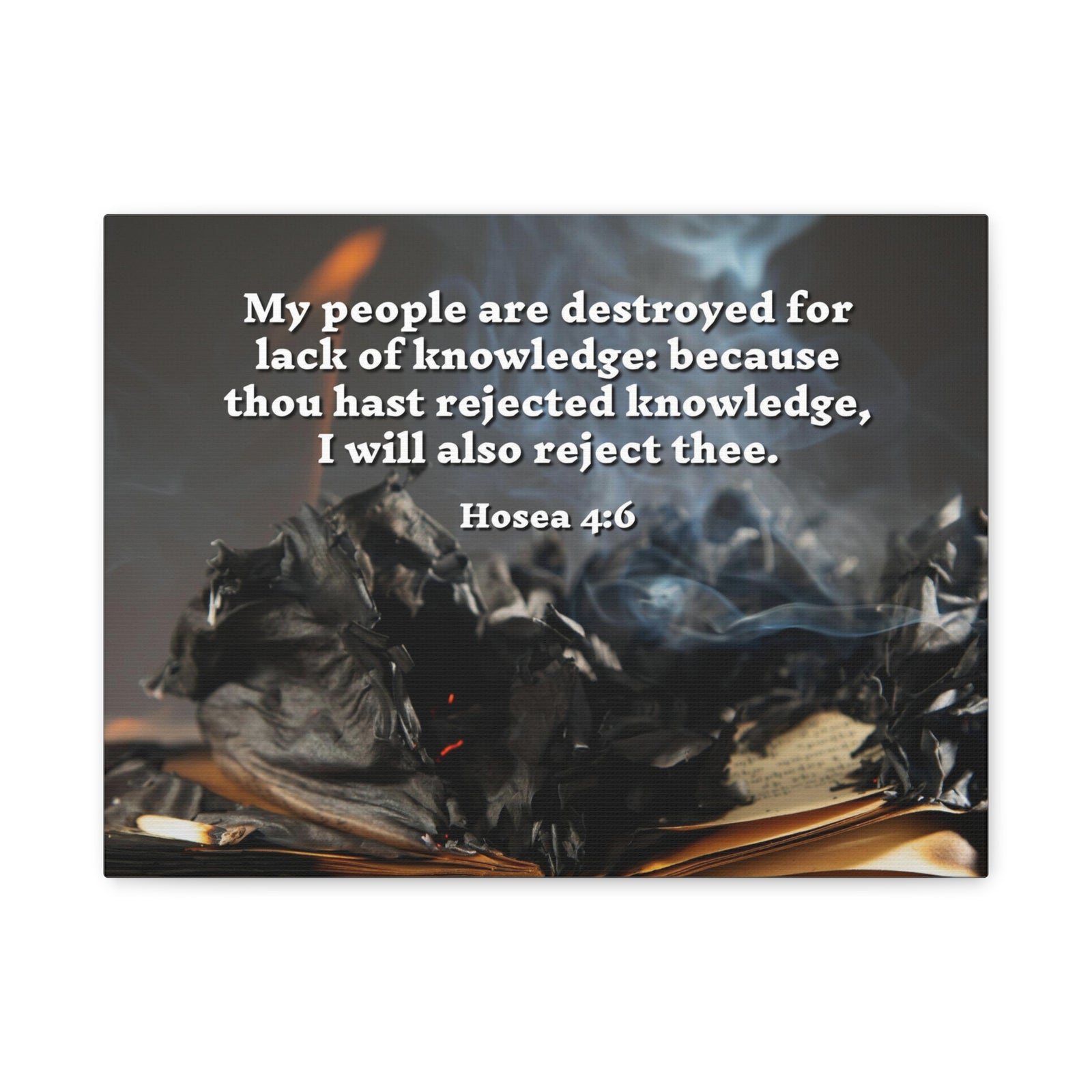 Scripture Walls My People Hosea 4:6 Bible Verse Canvas Christian Wall Art Ready to Hang-Express Your Love Gifts