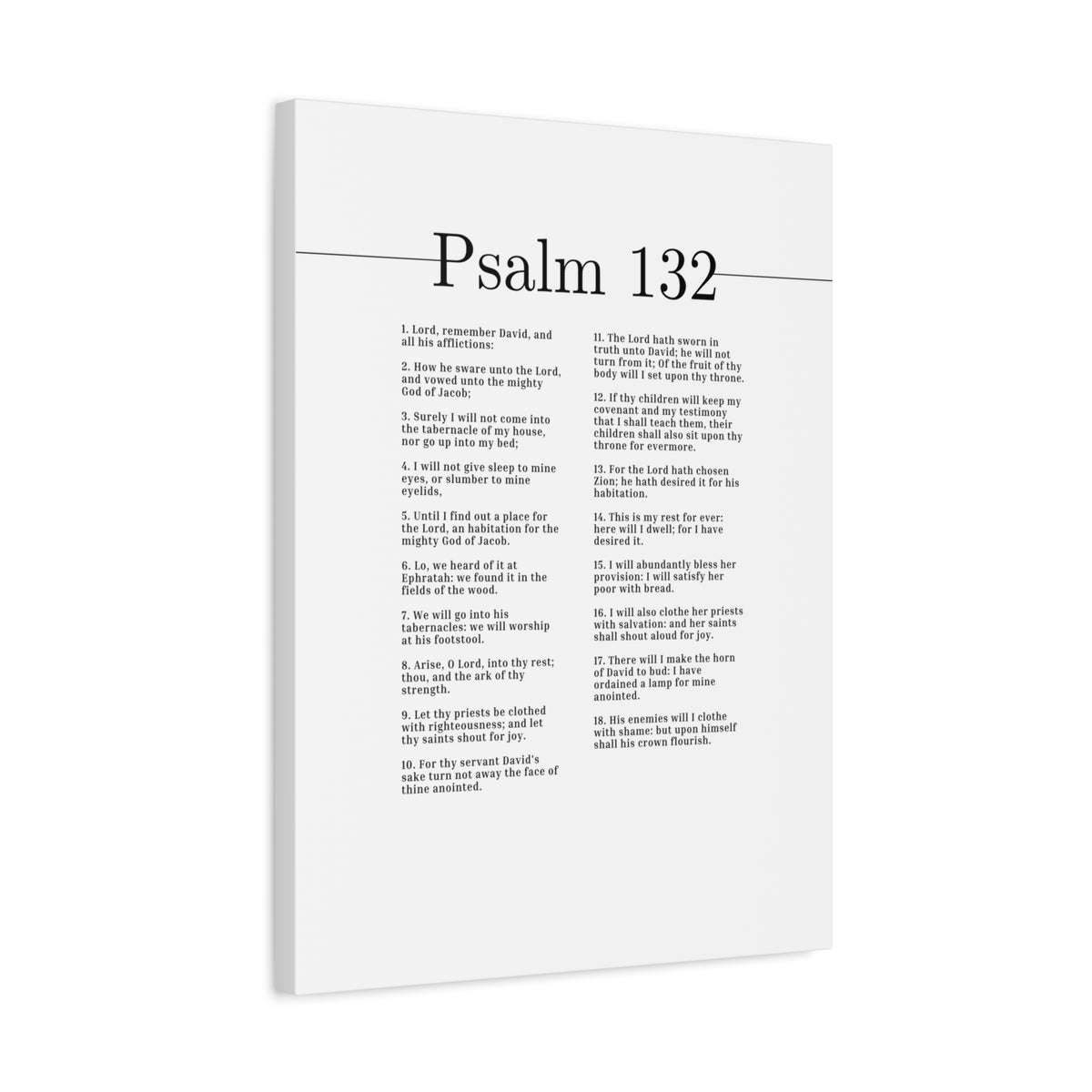 Scripture Canvas The Fruit Of Thy Body Psalm 132 Christian Wall Art Bible Verse Print Ready to Hang-Express Your Love Gifts