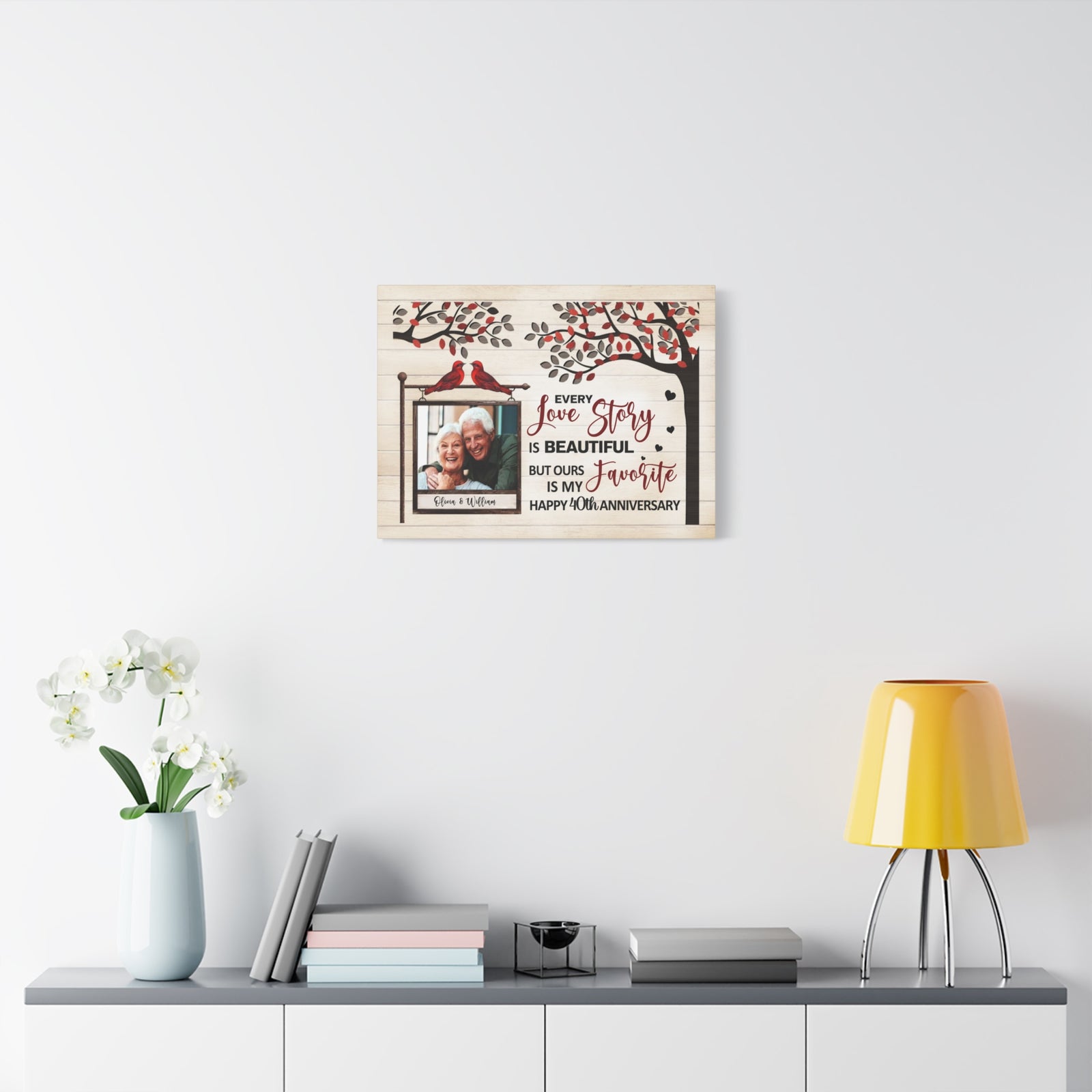 Personalized Every Love Story Is Beautiful, But Ours Is My Favorite – Anniversary Canvas Wall Art-Express Your Love Gifts