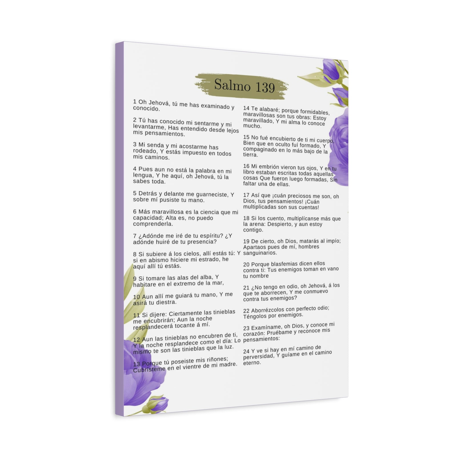 Salmo 139 Impresión De Arte Cristiano en la Pared Lista Para Colgar-Express Your Love Gifts