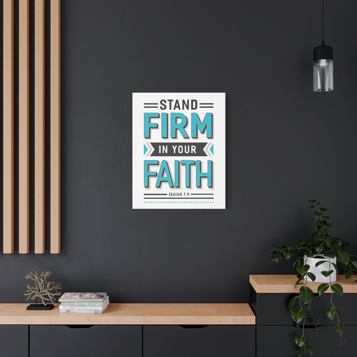 Scripture Canvas He Is God Psalm 46:10 Christian Wall Art Bible Verse Print Ready to Hang-Express Your Love Gifts