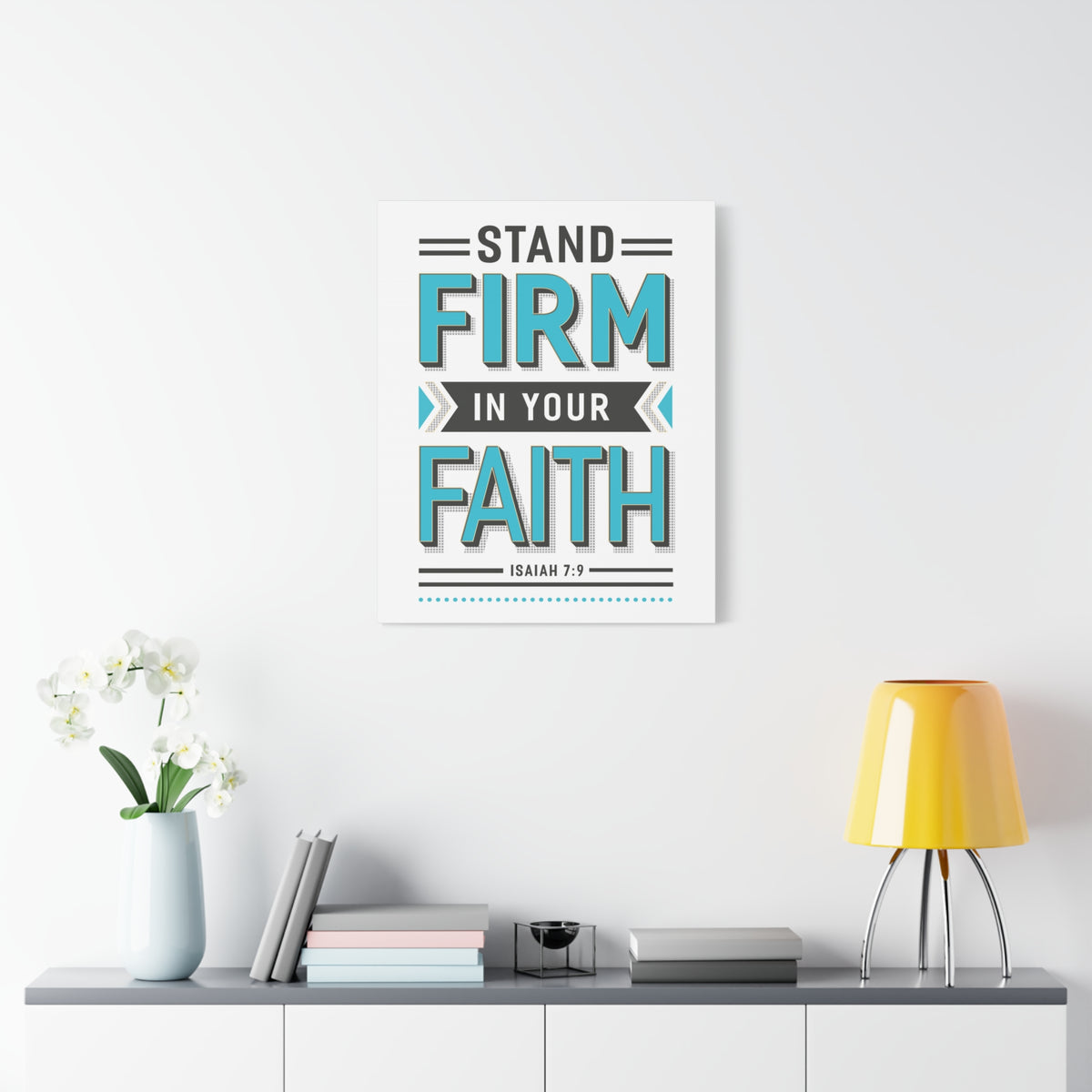 Scripture Canvas He Is God Psalm 46:10 Christian Wall Art Bible Verse Print Ready to Hang-Express Your Love Gifts