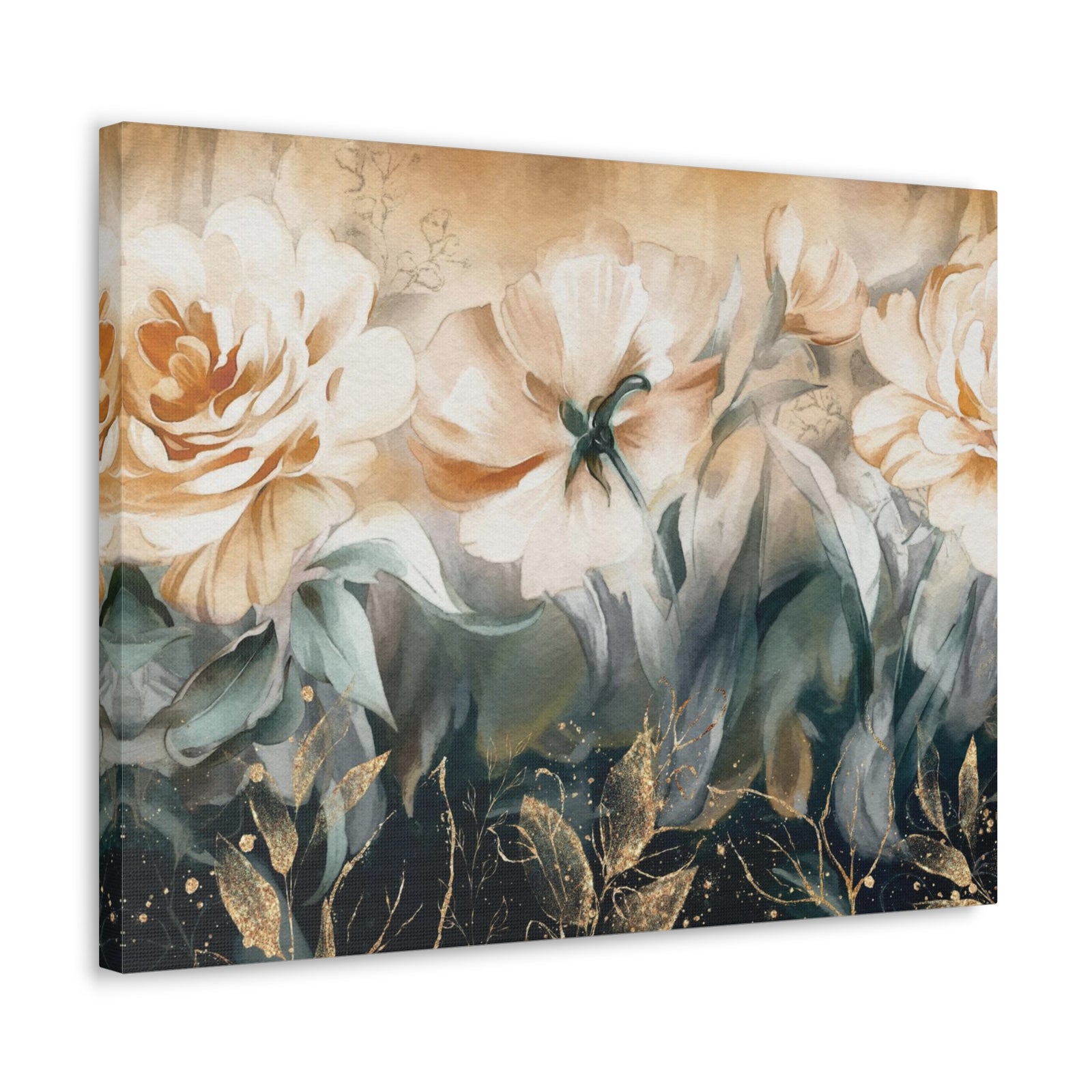 Oil Painting With Flower Rose Peonies Flower Canvas Wall Art for Home Decor Ready-to-Hang-Express Your Love Gifts