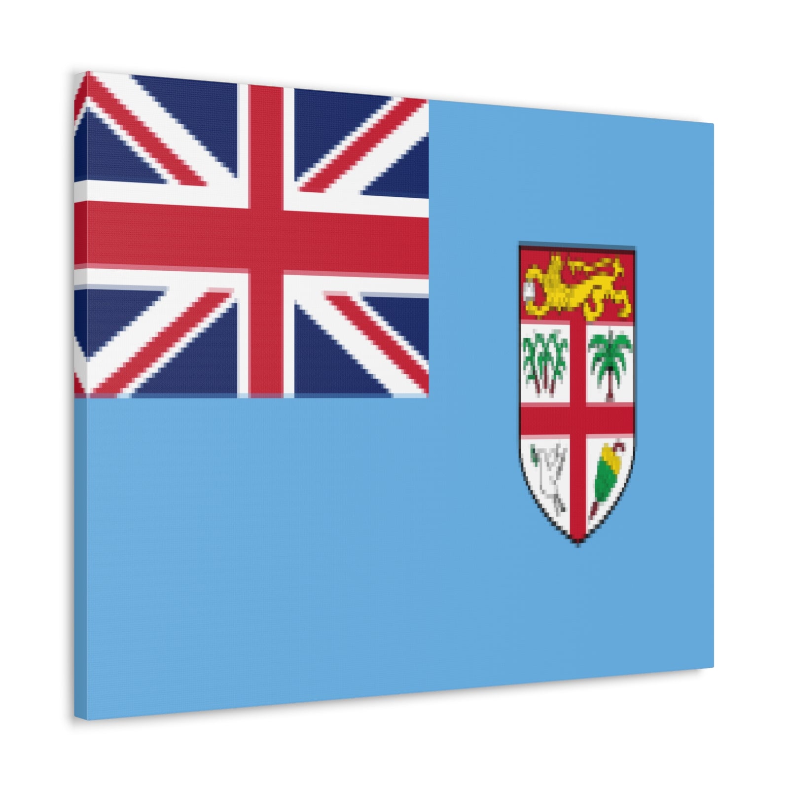 Fiji Country Flag Canvas Vibrant Wall Art Unframed Home Decor-Express Your Love Gifts