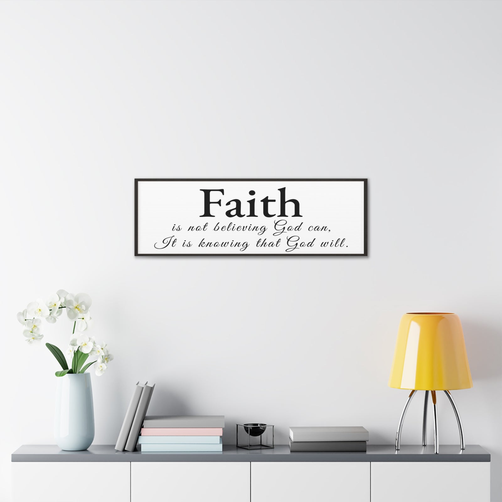 Scripture Walls Faith White Hebrews 11 Bible Verse Canvas Christian Wall Art Ready to Hang Unframed-Express Your Love Gifts