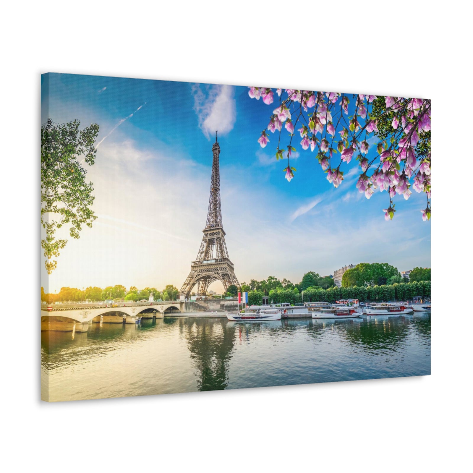 Fantastic View Eiffel Tower France Canvas Artwork High-Quality Breathtaking French City for Home Decor Ready to Hang-Express Your Love Gifts