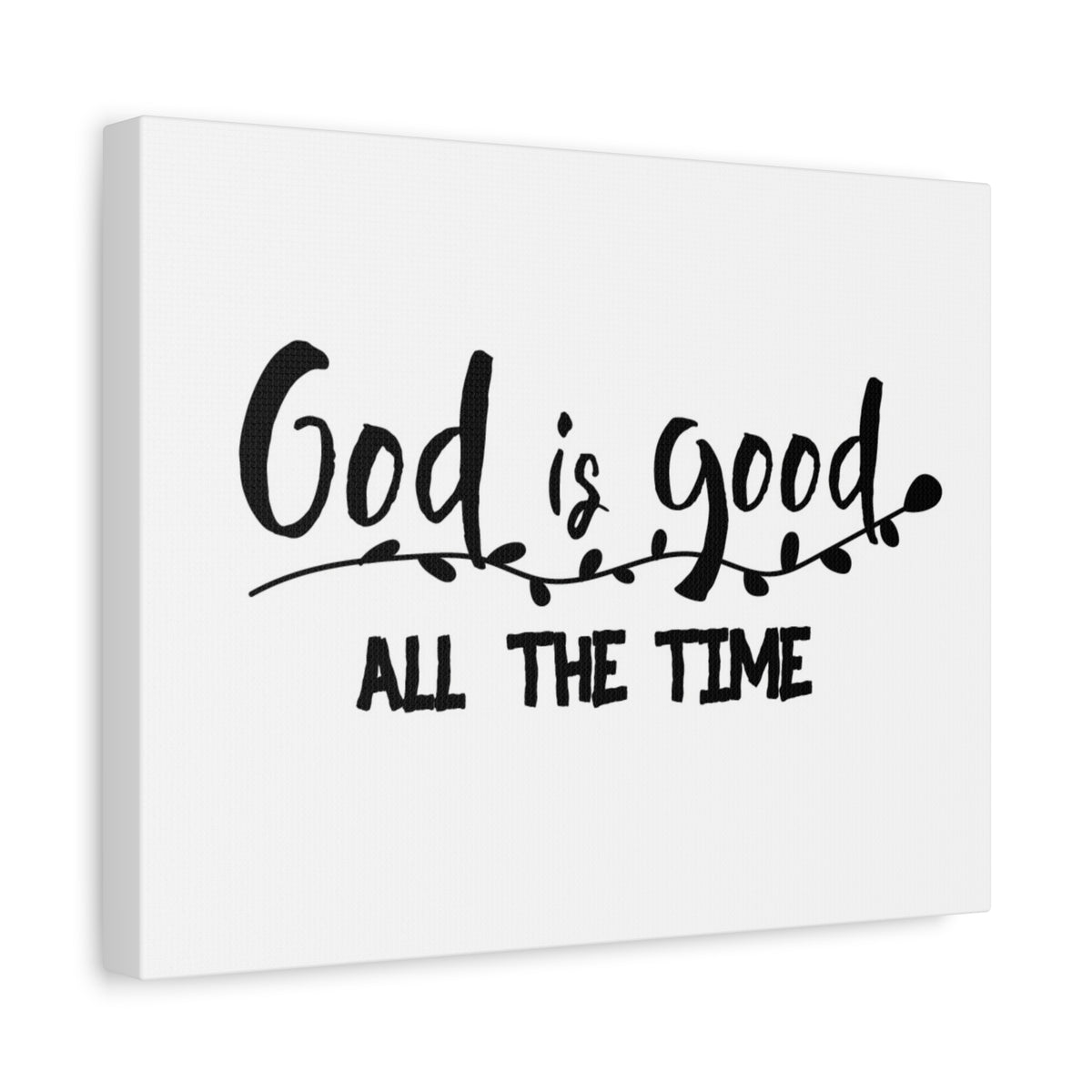 Scripture Canvas God Is Good Psalm 100:5 Vines Christian Wall Art Bible Verse Print Ready to Hang-Express Your Love Gifts