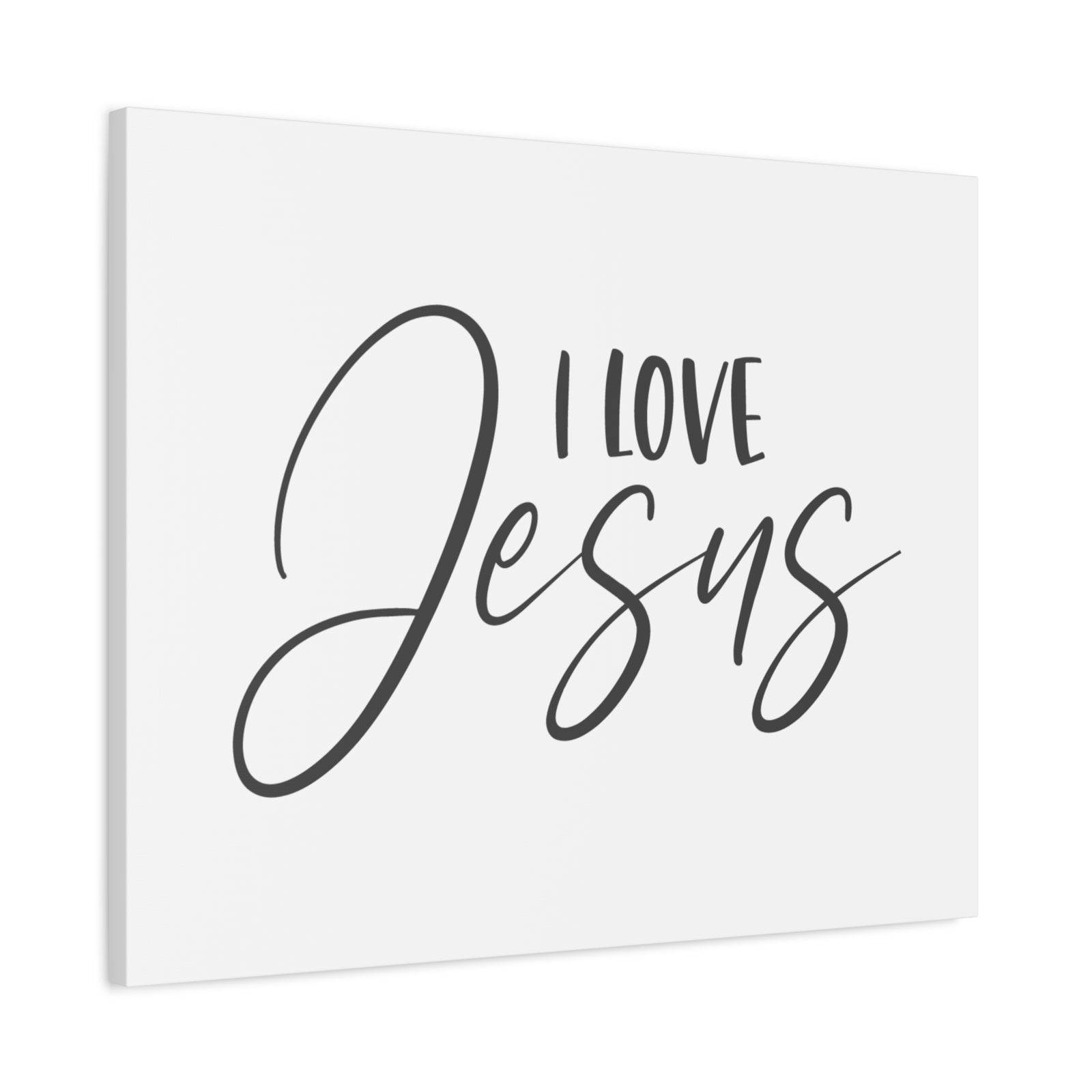 Scripture Canvas I Love Jesus Psalm 23:6 Christian Wall Art Bible Verse Print Ready to Hang-Express Your Love Gifts