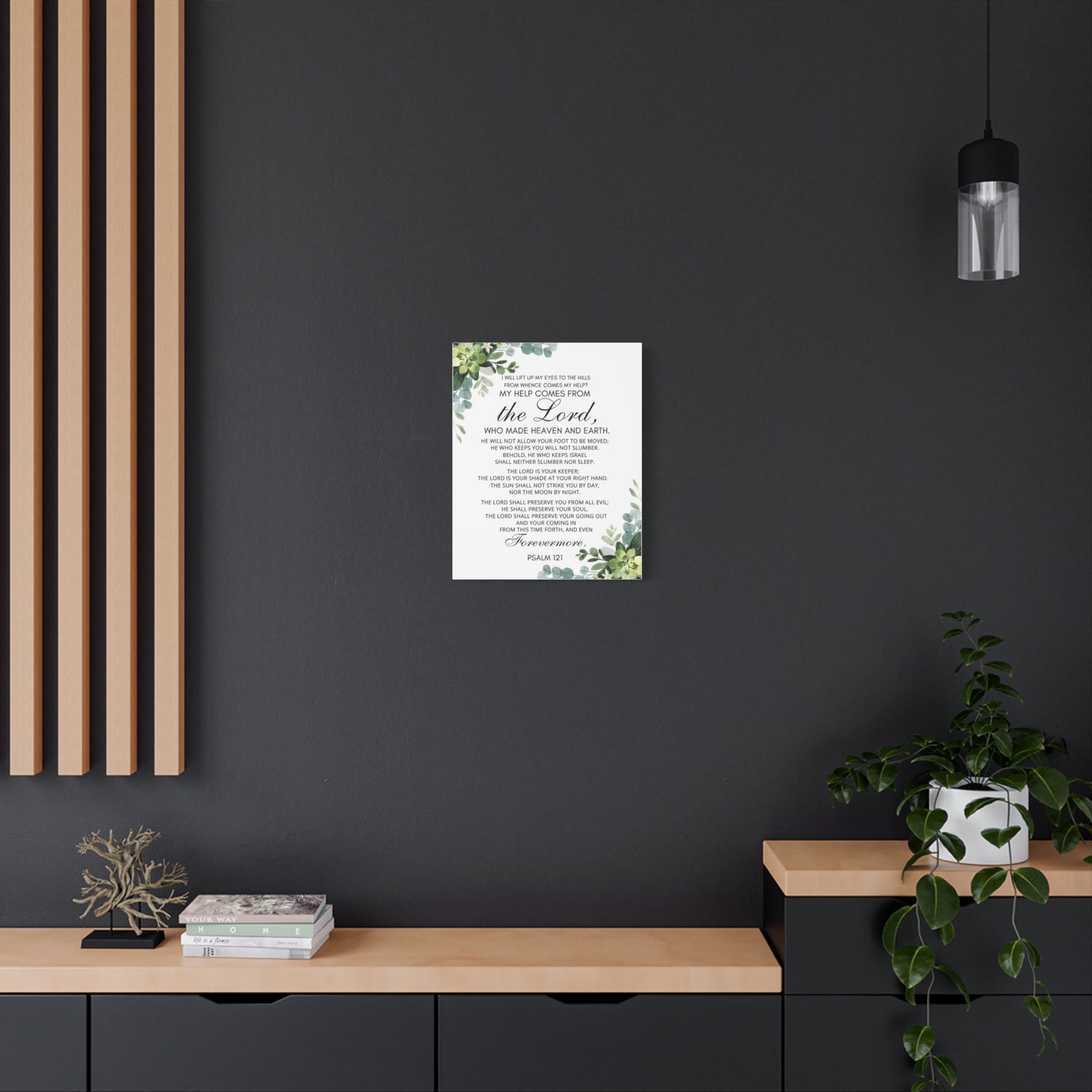 Scripture Walls Psalm 121 My Help Comes From God Bible Verse Canvas Christian Wall Art Ready to Hang Unframed-Express Your Love Gifts
