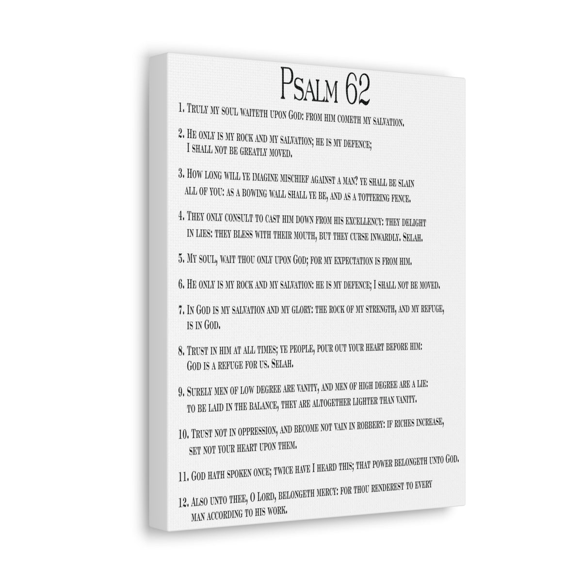 Scripture Walls Faith in God Alone Psalm 62:8 Christian Wall Art Print Ready to Hang-Express Your Love Gifts