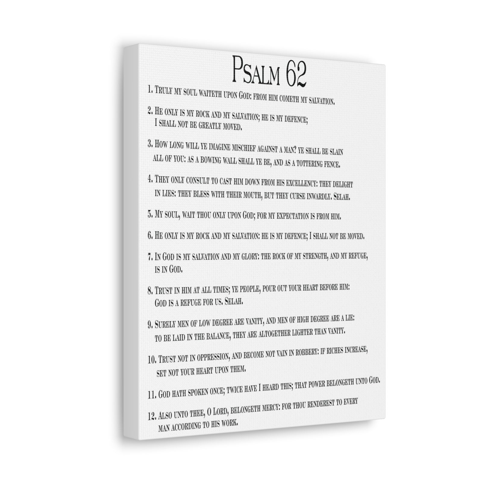 Scripture Walls Faith in God Alone Psalm 62:8 Christian Wall Art Print Ready to Hang-Express Your Love Gifts