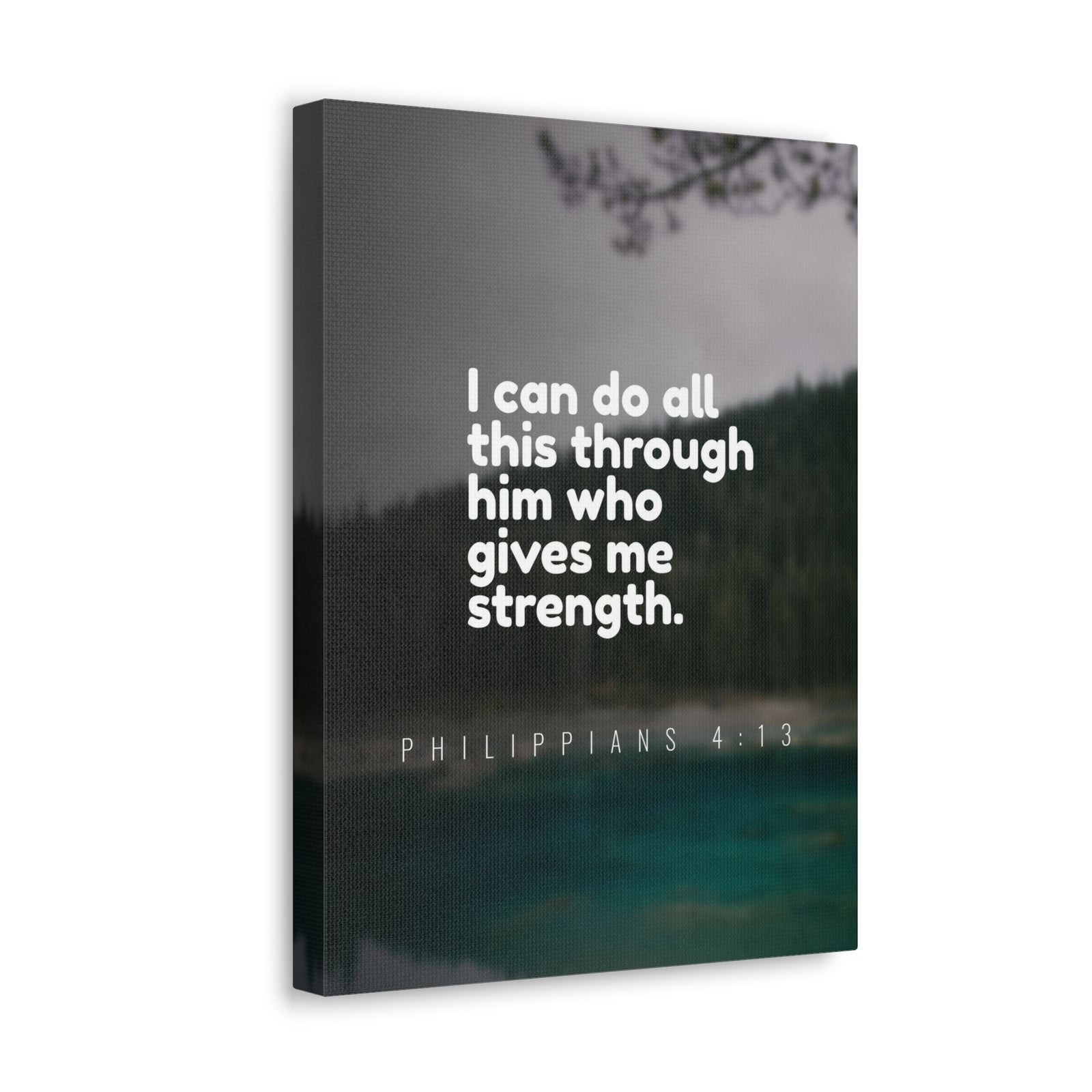 Scripture Canvas Do All This Philippians 4:13 Christian Wall Art Bible Verse Print Ready to Hang-Express Your Love Gifts