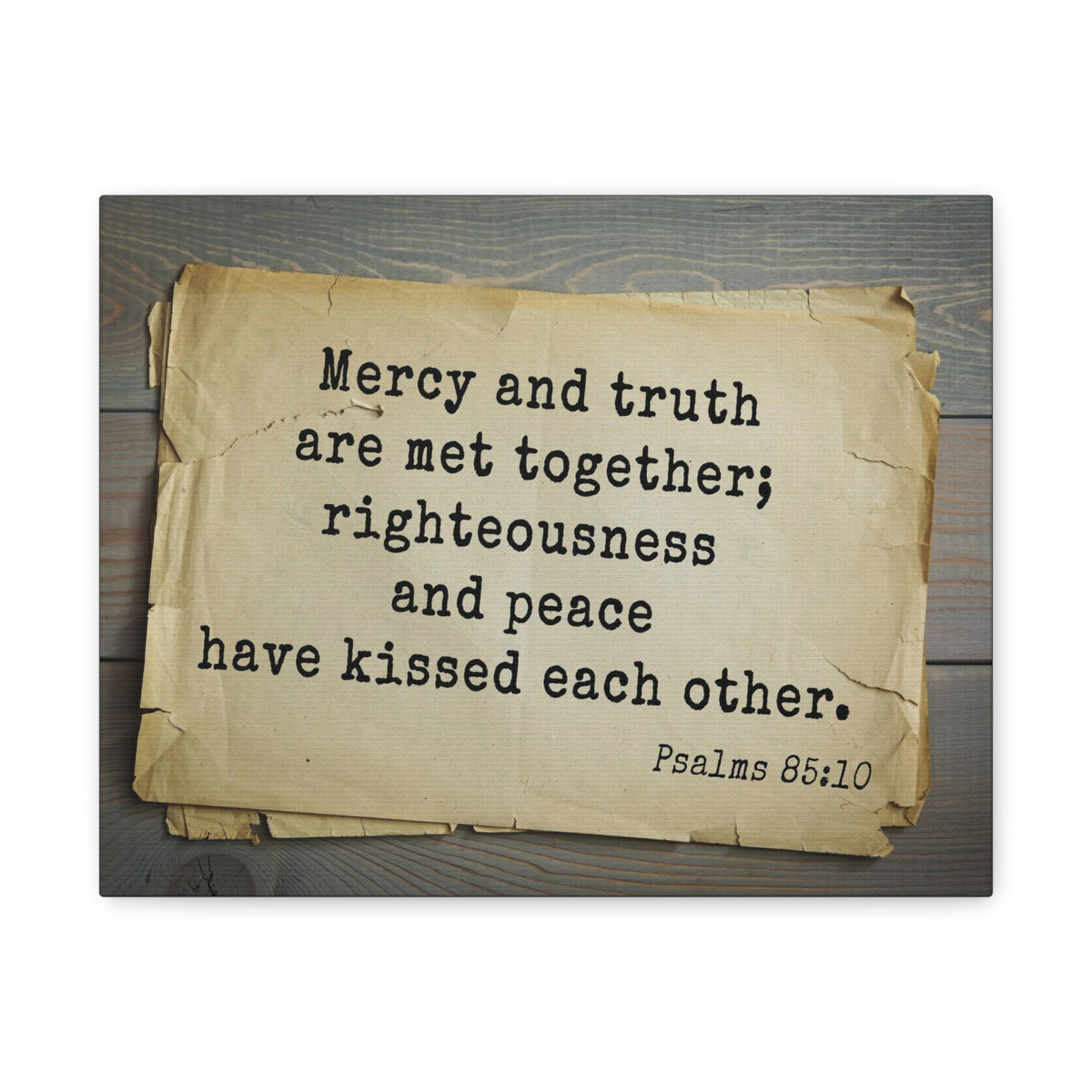 Scripture Walls Mercy And Truth Psalms 85:10 Bible Verse Canvas Christian Wall Art Bible Verse Print Ready To Hang-Express Your Love Gifts
