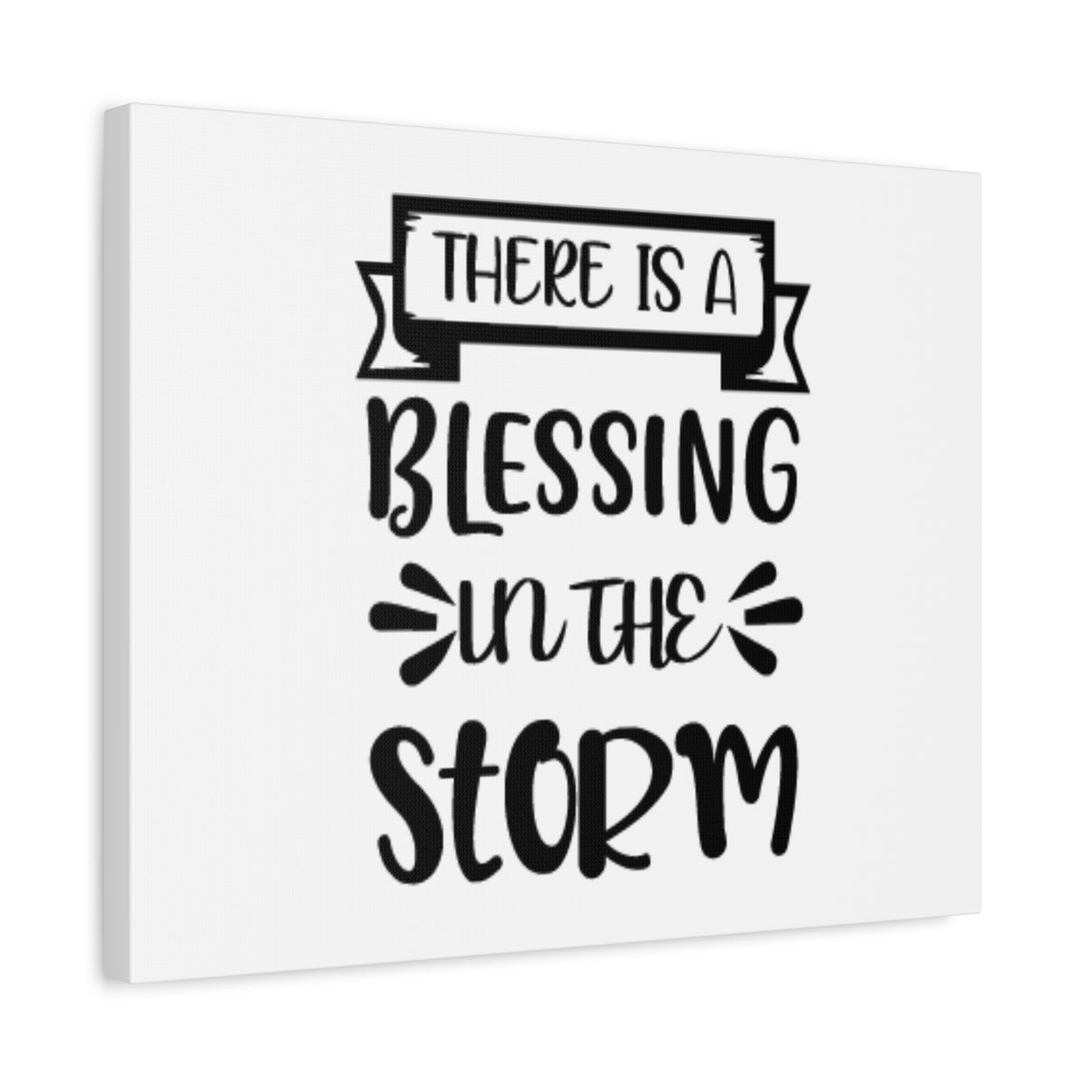 Scripture Canvas A Blessing In The Storm Psalm 107:29 Christian Wall Art Bible Verse Print Ready to Hang-Express Your Love Gifts