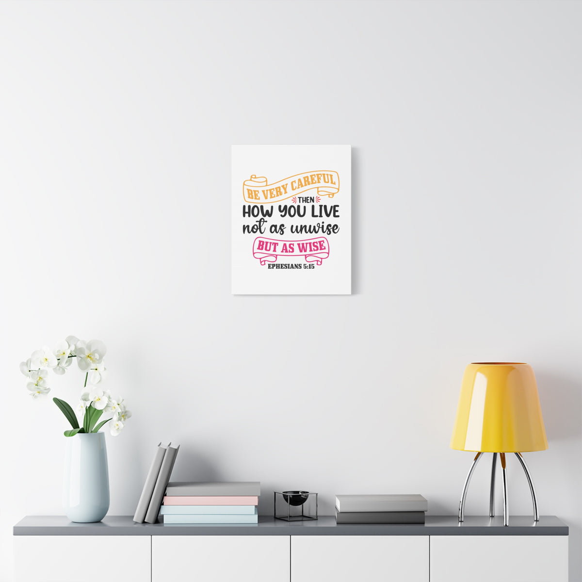 Scripture Canvas As Wise Ephesians 5:15 Christian Wall Art Bible Verse Print Ready to Hang-Express Your Love Gifts