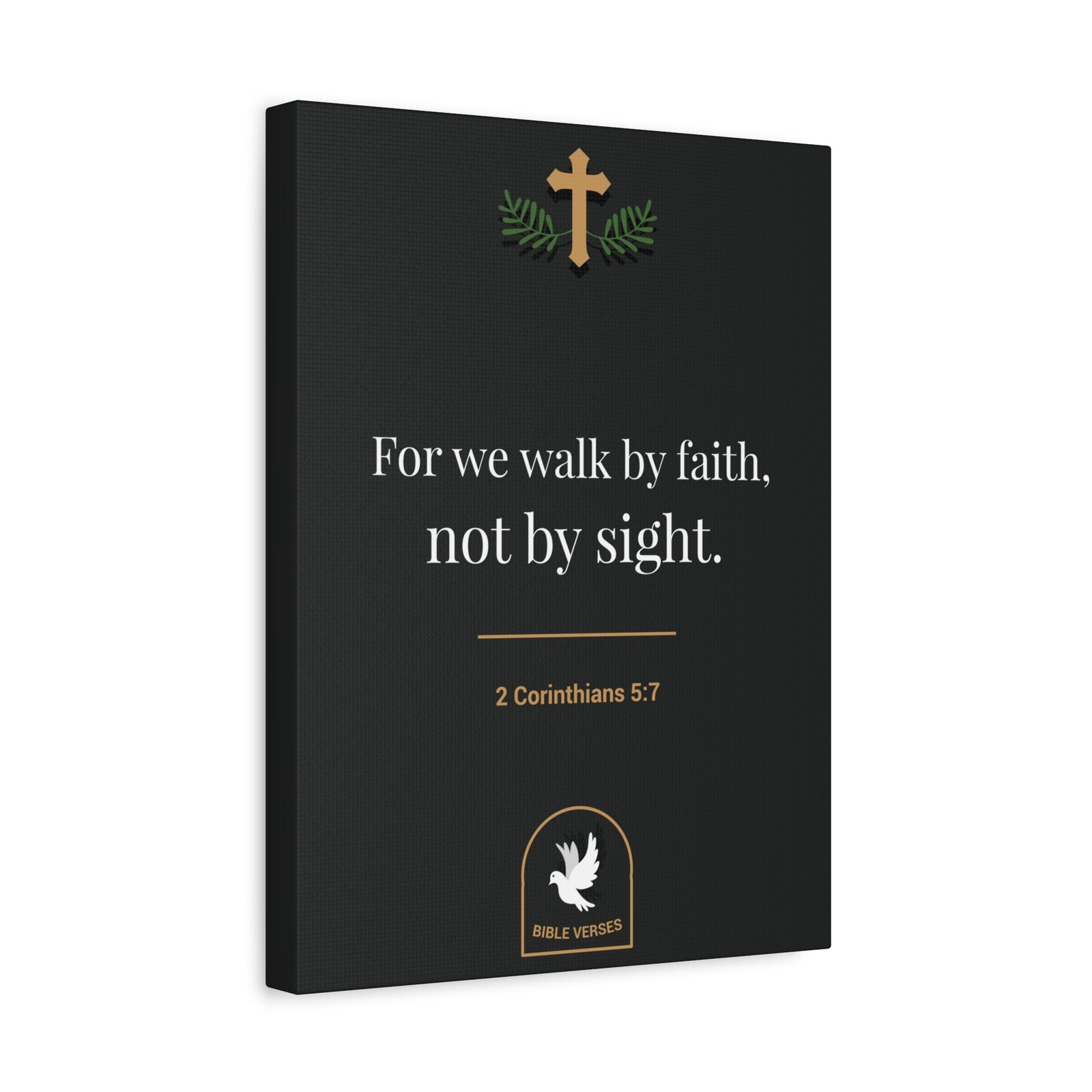 Scripture Walls For We Walk By Faith 2 Corinthians 5:7 Bible Verse Canvas Christian Wall Art Ready To Hang
