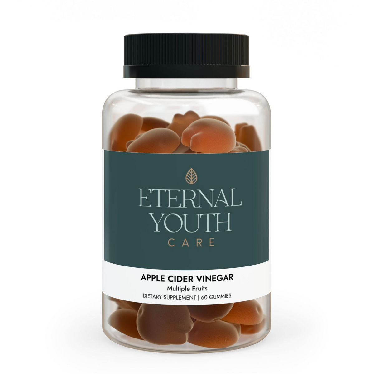 Eternal Youth Care Apple Cider Vinegar Gummies – Multi-Fruit Flavor 60 Vegan, Non-GMO Gummies for Energy &amp; Wellness-Express Your Love Gifts