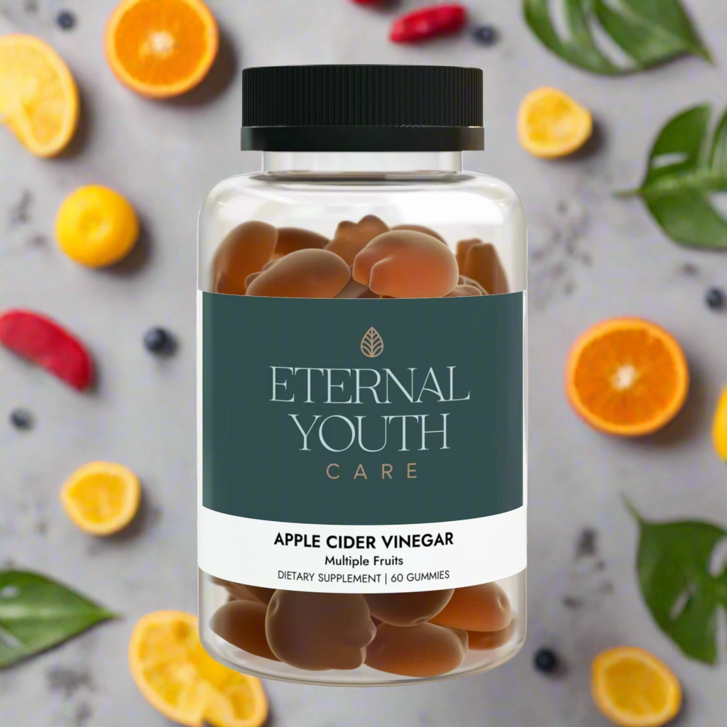 Eternal Youth Care Apple Cider Vinegar Gummies – Multi-Fruit Flavor 60 Vegan, Non-GMO Gummies for Energy & Wellness-Express Your Love Gifts