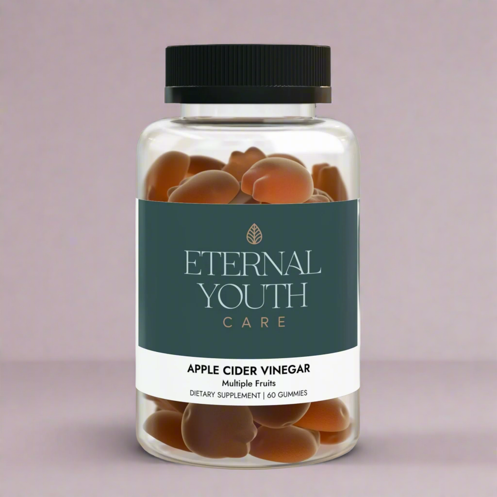 Eternal Youth Care Apple Cider Vinegar Gummies – Multi-Fruit Flavor 60 Vegan, Non-GMO Gummies for Energy & Wellness-Express Your Love Gifts