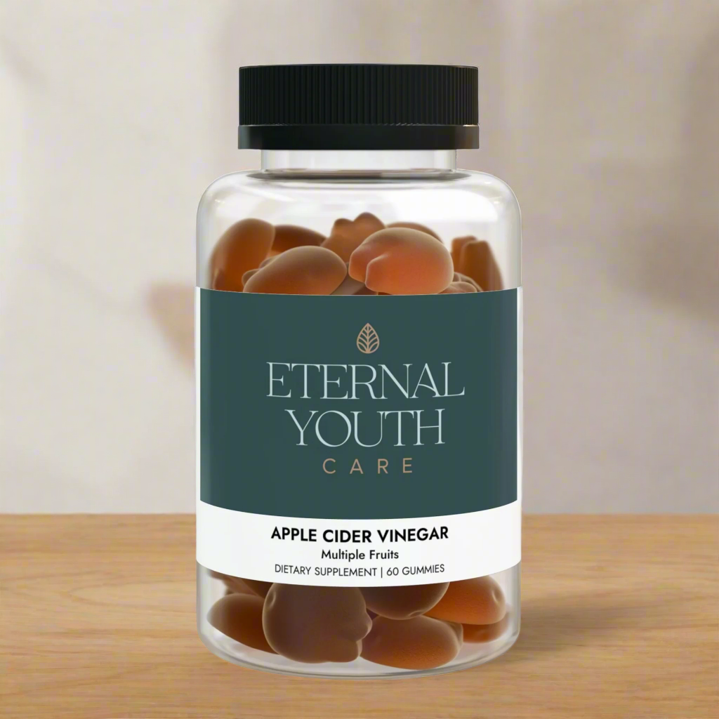 Eternal Youth Care Apple Cider Vinegar Gummies – Multi-Fruit Flavor 60 Vegan, Non-GMO Gummies for Energy & Wellness-Express Your Love Gifts