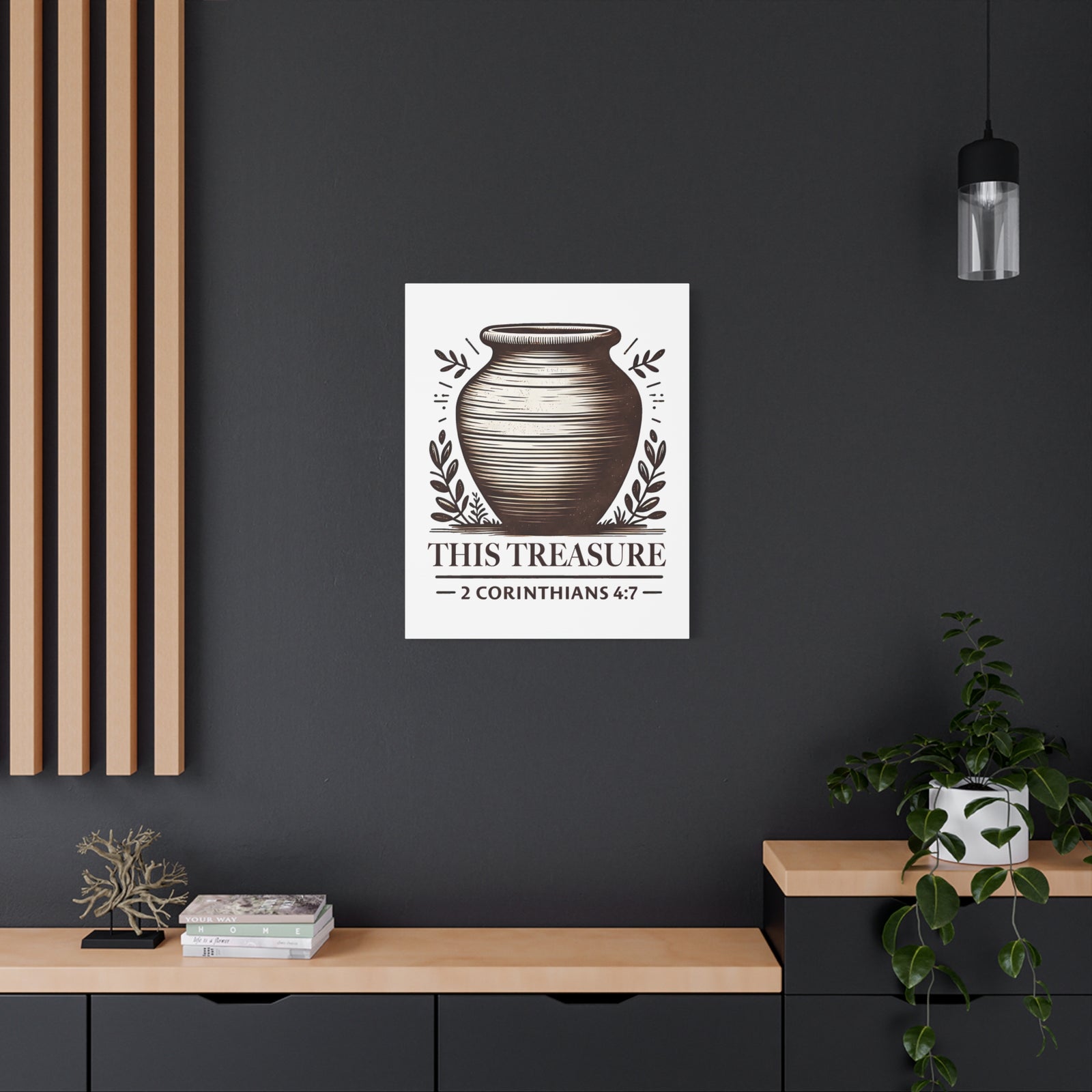 Scripture Walls 2 Corinthians 4:7 This Treasure Bible Verse Canvas Christian Wall Art Ready to Hang Unframed-Express Your Love Gifts