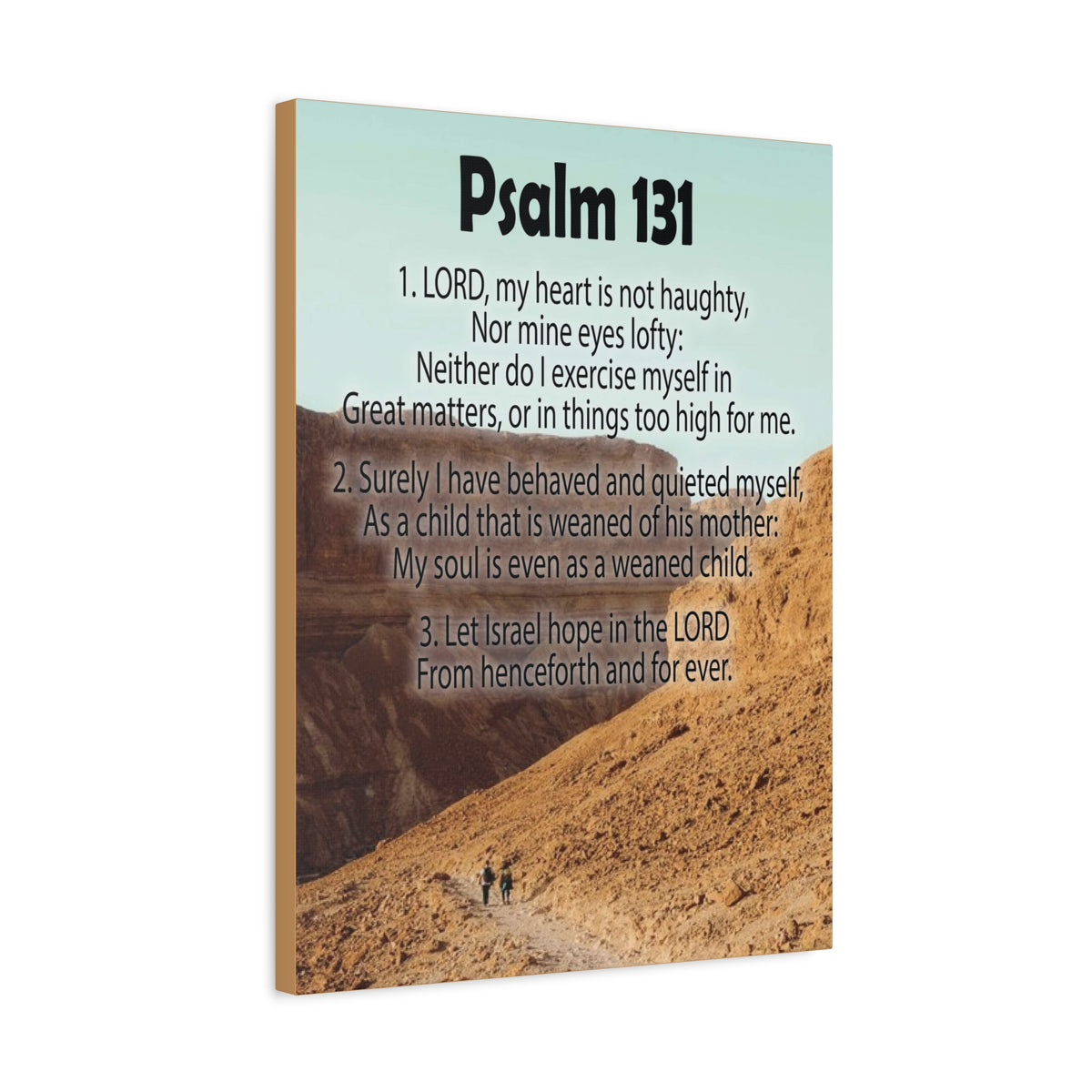 Scripture Walls Heart Not Haughty Psalm 131:1 Christian Wall Art Bible Verse Print Ready to Hang-Express Your Love Gifts