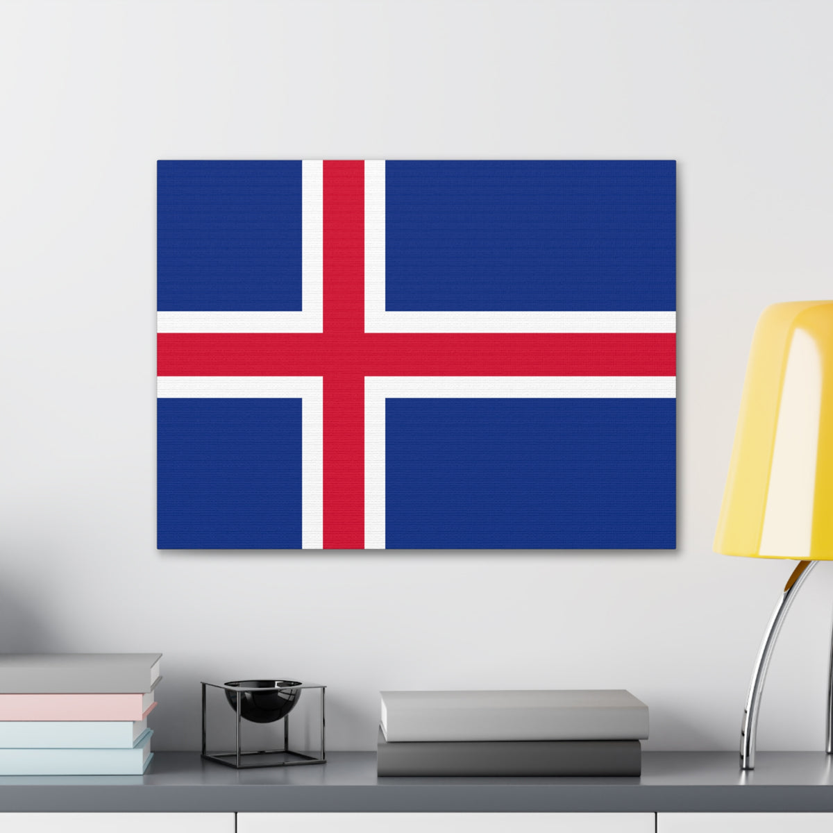 Iceland Country Flag Canvas Vibrant Wall Art Unframed Home Decor-Express Your Love Gifts