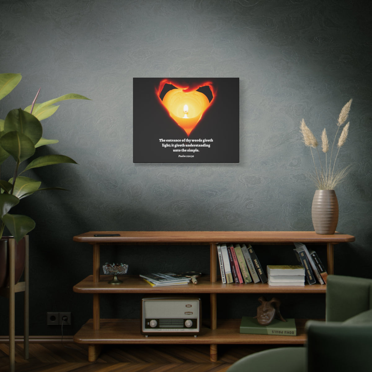 Scripture Walls Giveth Light Psalm 119:130 Bible Verse Canvas Christian Wall Art Ready to Hang-Express Your Love Gifts