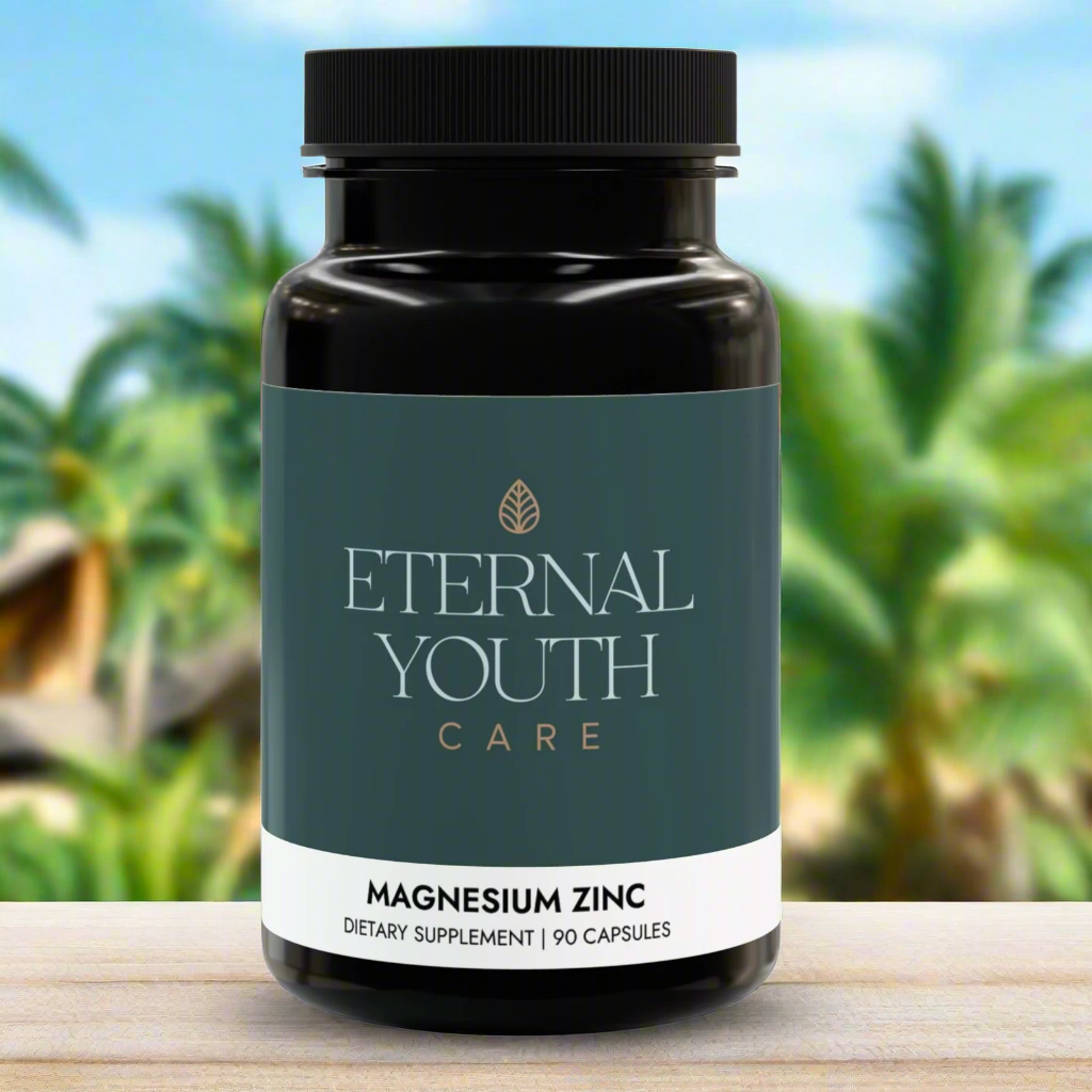 Magnesium Zinc Supplement – Athletic Performance & Muscle Health – Non-GMO, Vegan, 90 Capsules-Express Your Love Gifts