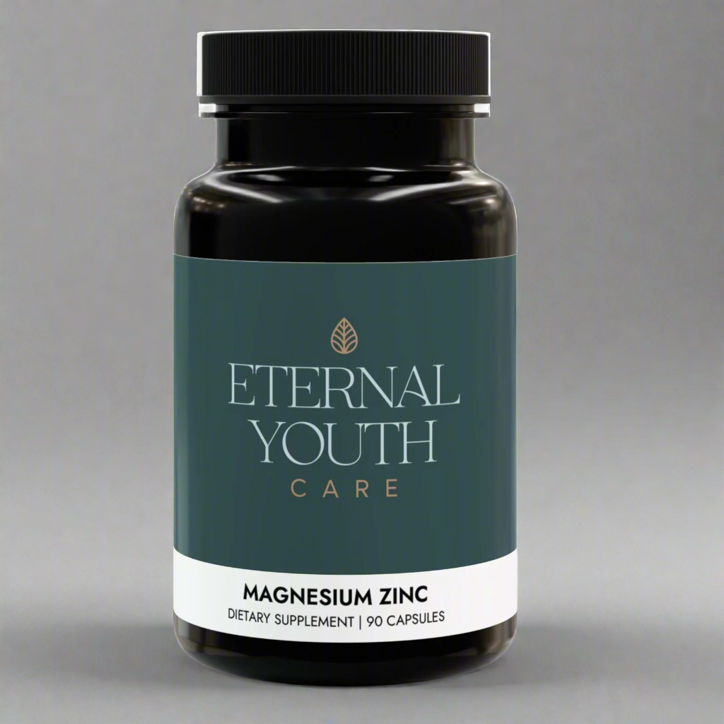 Magnesium Zinc Supplement – Athletic Performance & Muscle Health – Non-GMO, Vegan, 90 Capsules-Express Your Love Gifts