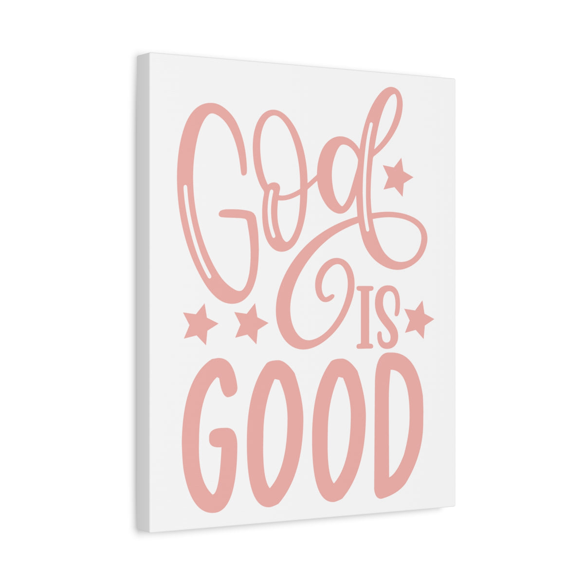 Scripture Canvas God Is Good Psalm 107:1 Christian Wall Art Print Ready to Hang-Express Your Love Gifts