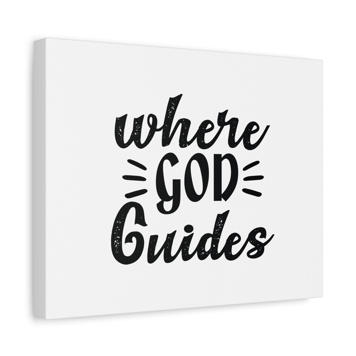 Scripture Canvas Where God Guides Psalms 32:8 Christian Wall Art Bible Verse Print Ready to Hang-Express Your Love Gifts