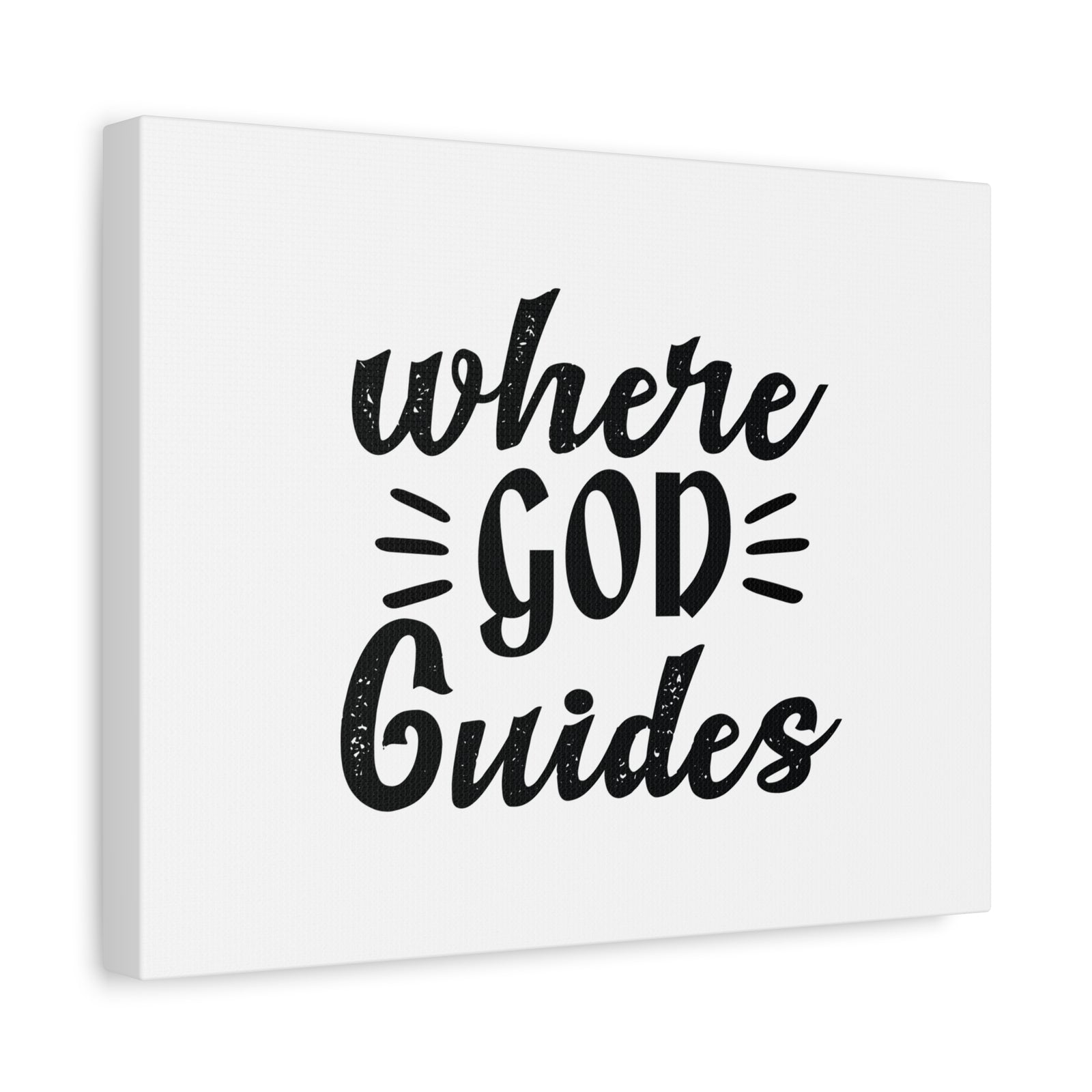 Scripture Canvas Where God Guides Psalms 32:8 Christian Wall Art Bible Verse Print Ready to Hang-Express Your Love Gifts