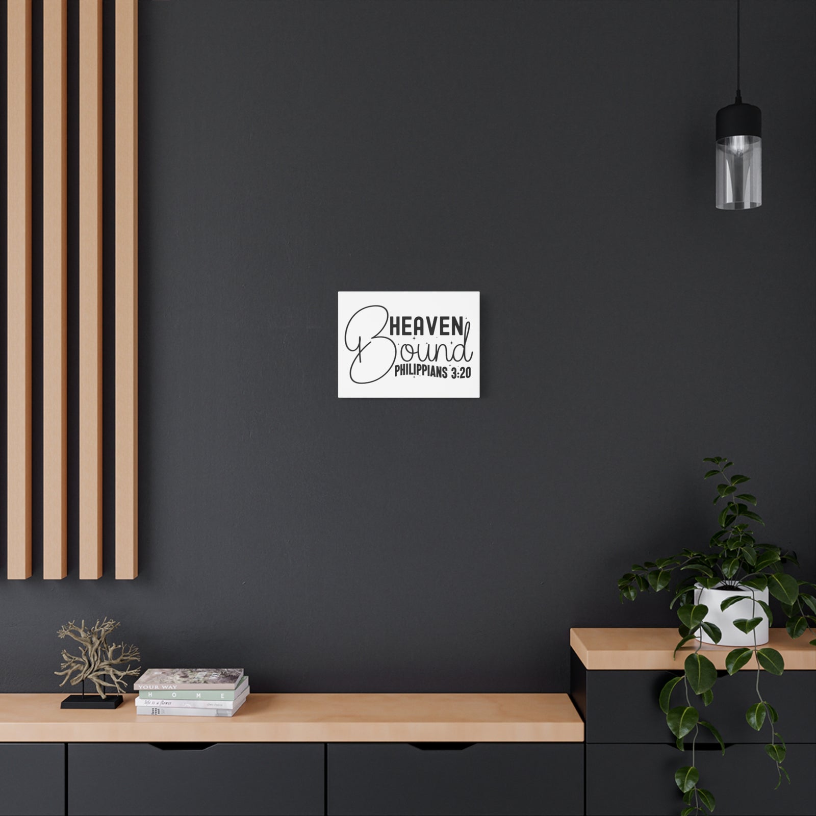 Scripture Walls Philippians 3:20 I am Heaven Bound Bible Verse Canvas Christian Wall Art Ready to Hang Unframed-Express Your Love Gifts