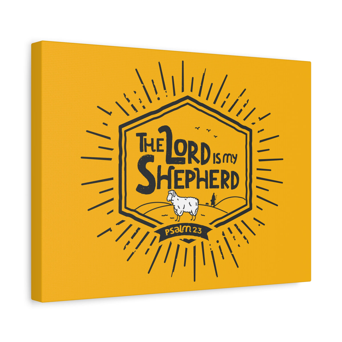 Scripture Canvas The Lord Is My Shepherd Psalm 23 Christian Wall Art Bible Verse Print Ready To Hang-Express Your Love Gifts