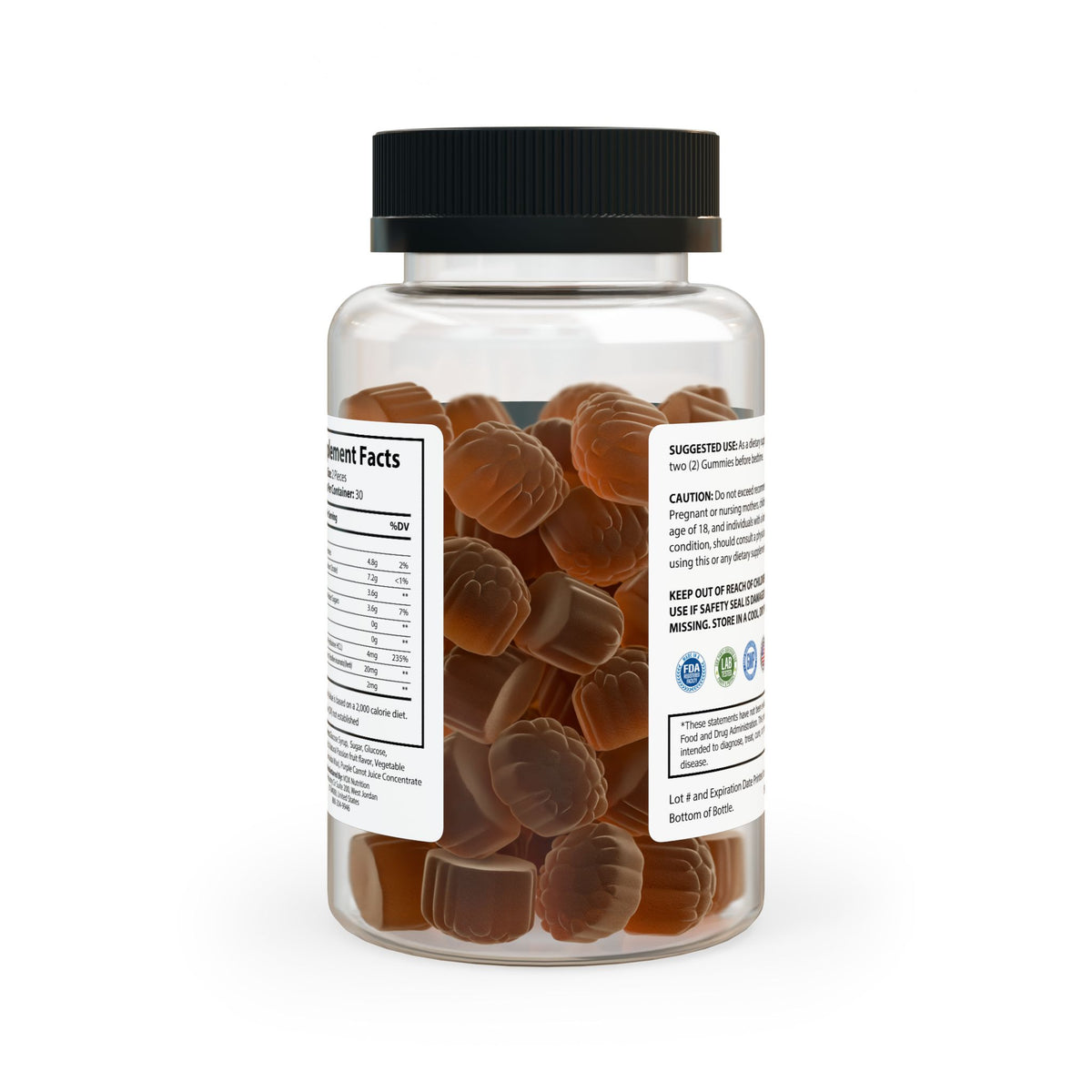 Sleep Well Gummies – Supports Sleep &amp; Healthy Circadian Rhythms – Multi-Fruit Flavor, Non-GMO (60 Gummies)-Express Your Love Gifts