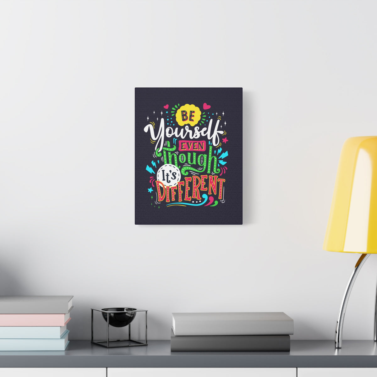 Inspirational Quote Canvas Be Yourself Wall Art Motivational Motto Inspiring Prints Artwork Decor Ready to Hang-Express Your Love Gifts