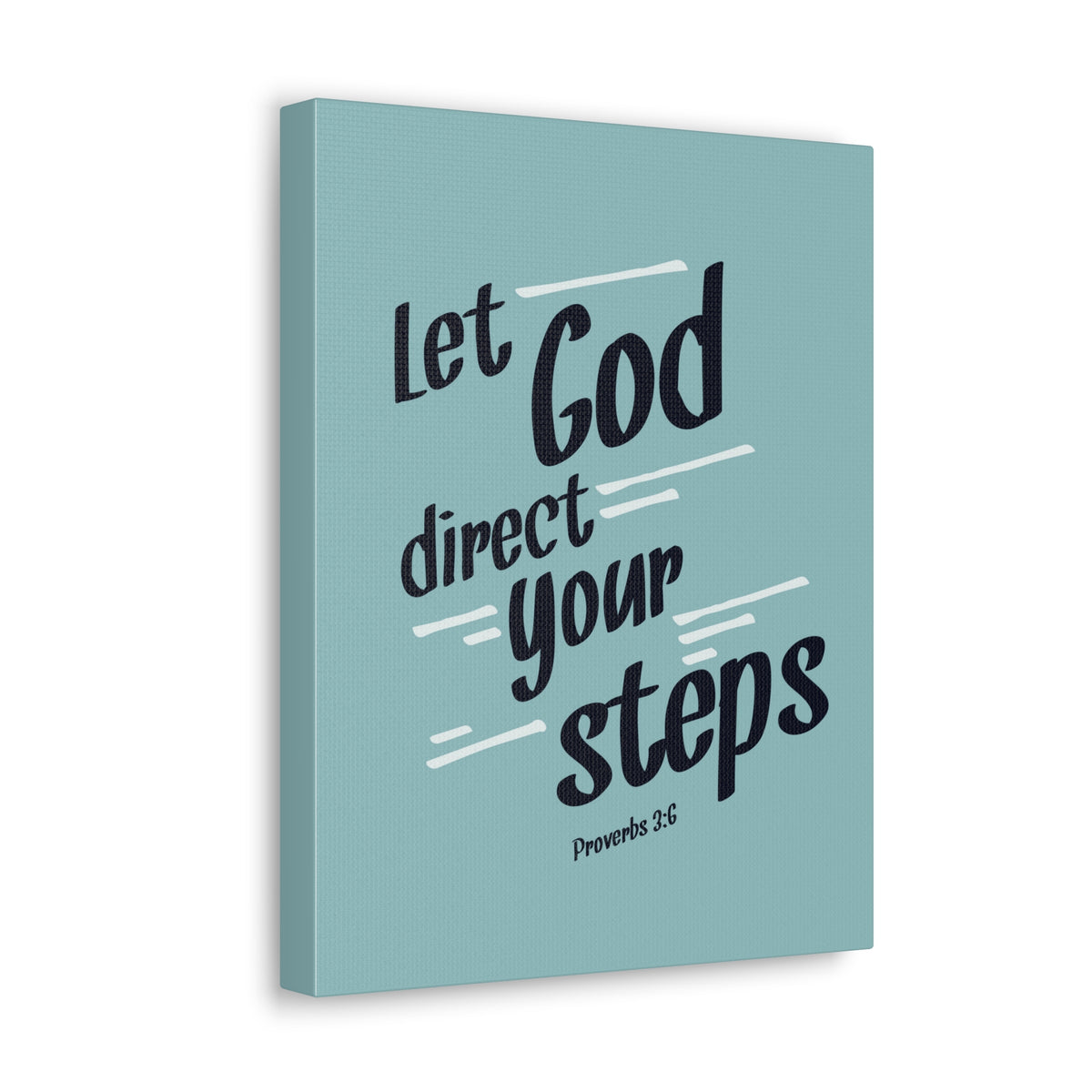 Scripture Walls God Direct Your Steps Proverbs 3:6 Bible Verse Canvas Christian Wall Art Ready to Hang-Express Your Love Gifts