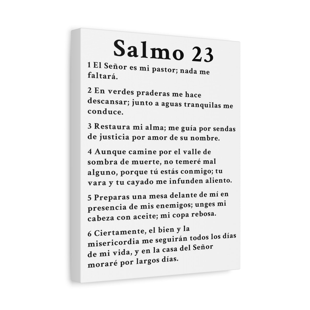 Scripture Walls Salmo 23 Chapter White Christian Wall Art Print Ready to Hang Unframed-Express Your Love Gifts