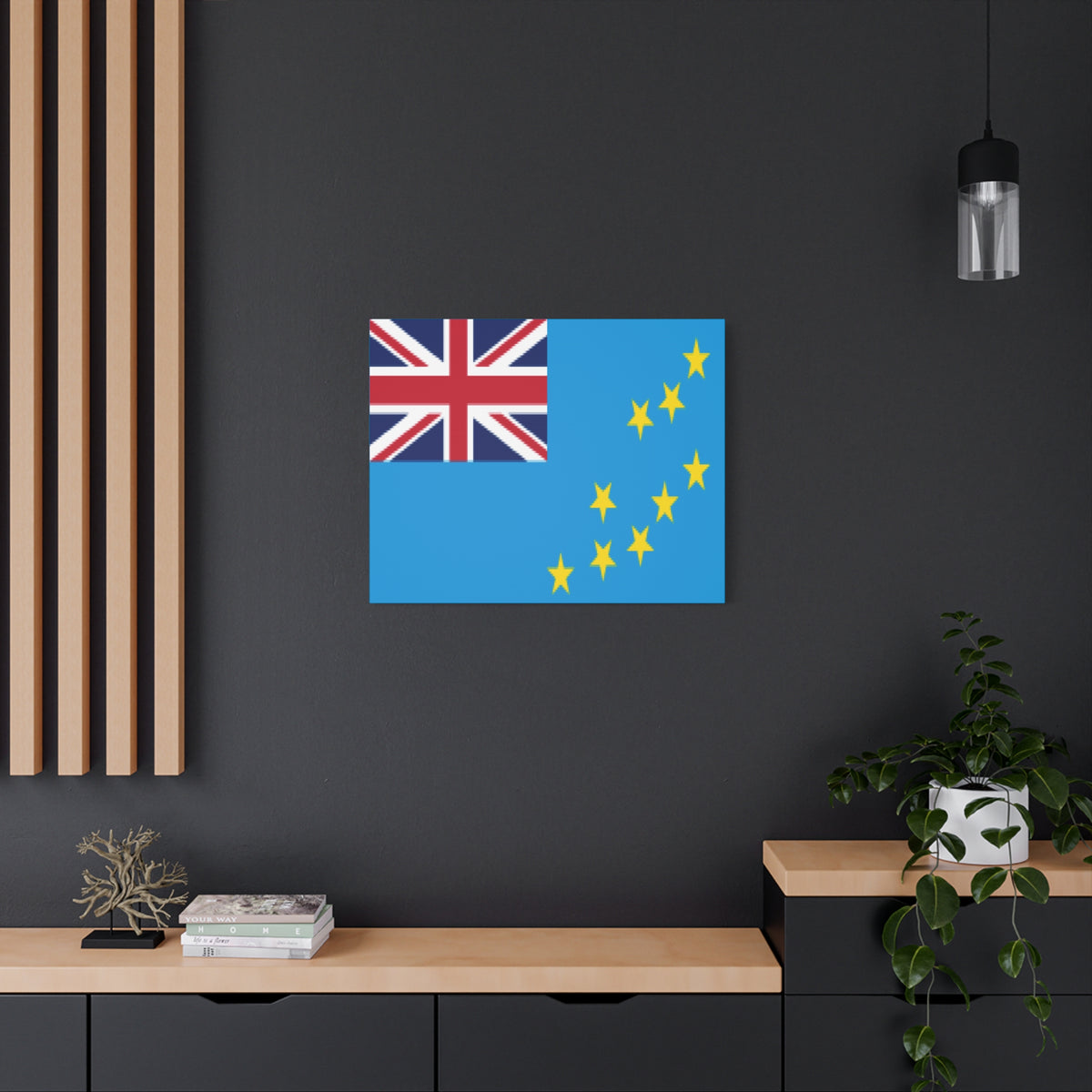 Tuvalu Country Flag Canvas Vibrant Wall Art Unframed Home Decor-Express Your Love Gifts