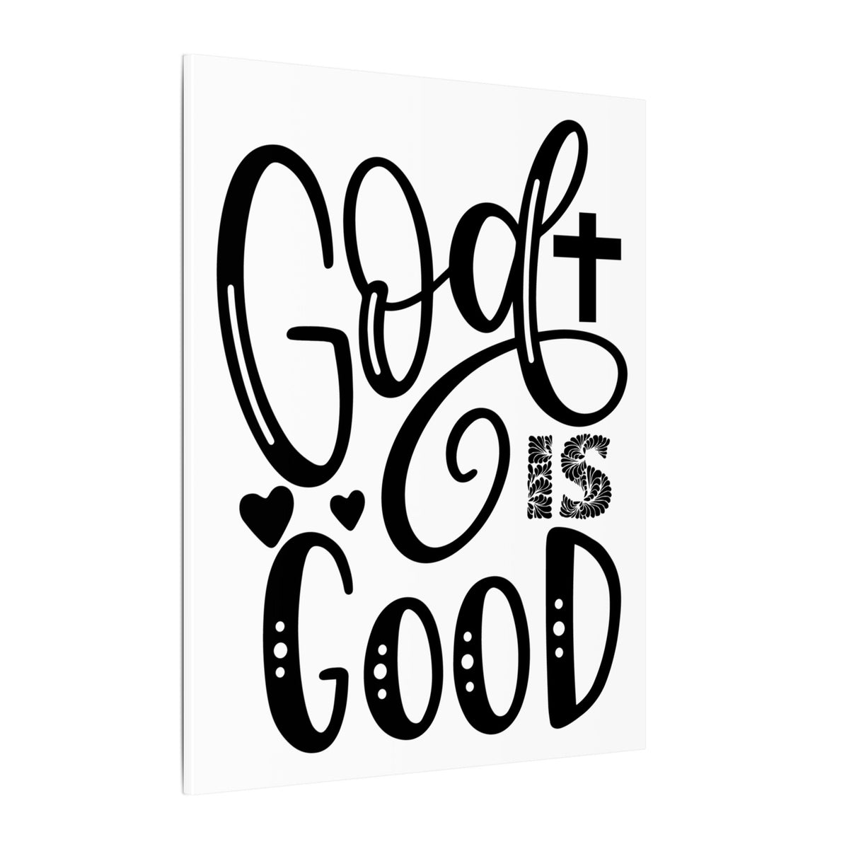Scripture Canvas God Is Good Psalm 34:8 Christian Wall Art Print Ready to Hang-Express Your Love Gifts