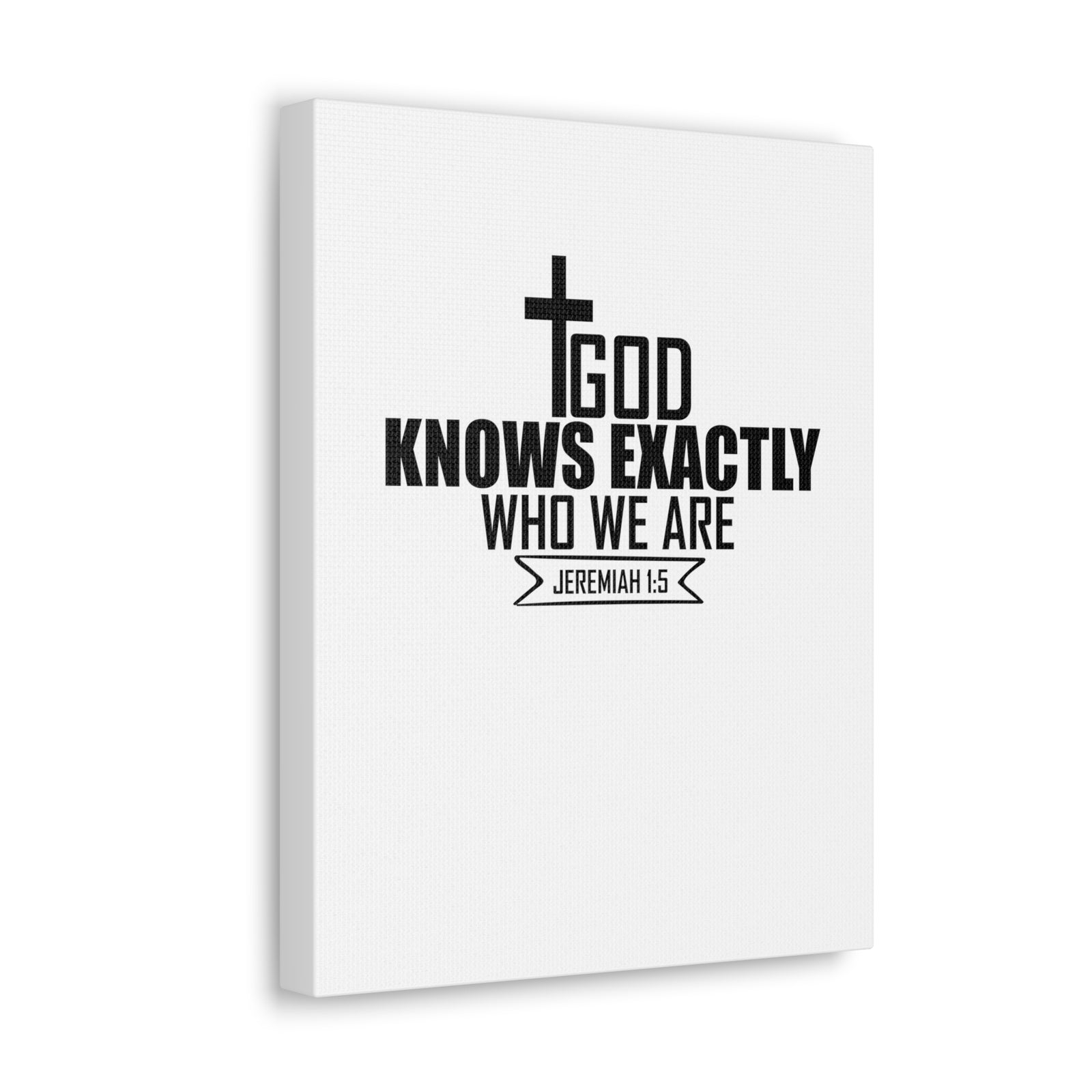 Scripture Walls Jeremiah 1:15 God Knows Bible Verse Canvas Christian Wall Art Ready to Hang Unframed-Express Your Love Gifts