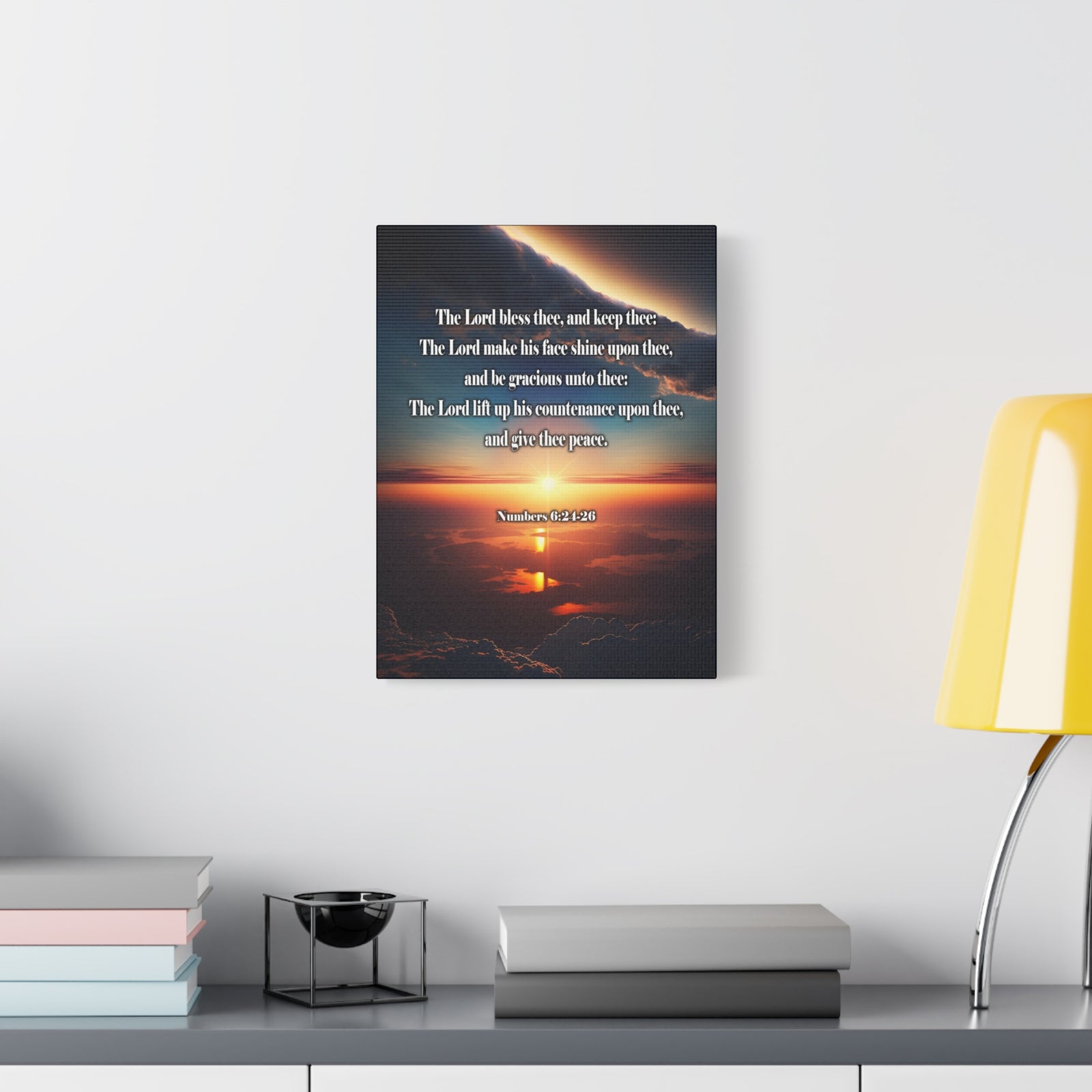Scripture Walls Lord Bless Numbers 6:24-26 Christian Wall Art Print Ready to Hang Unframed-Express Your Love Gifts