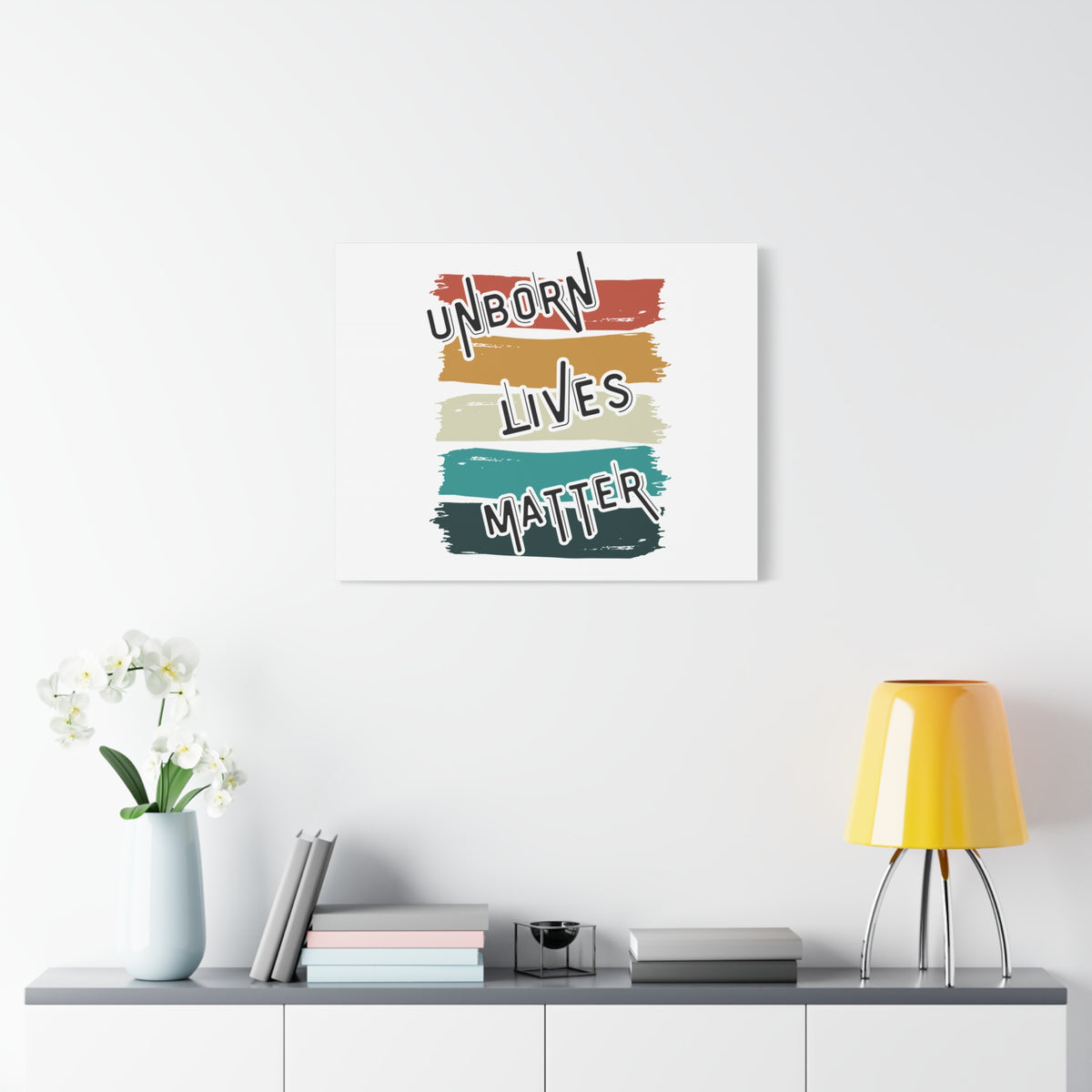 Scripture Walls Unborn Lives Matter Psalm 127:3 Rainbow Bible Verse Canvas Christian Wall Art Ready to Hang-Express Your Love Gifts