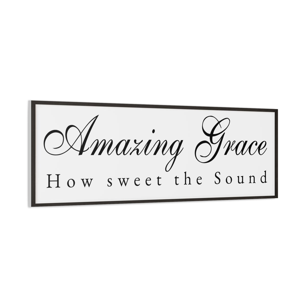 Scripture Walls Amazing Grace White Bible Verse Canvas Christian Wall Art Ready to Hang Unframed-Express Your Love Gifts